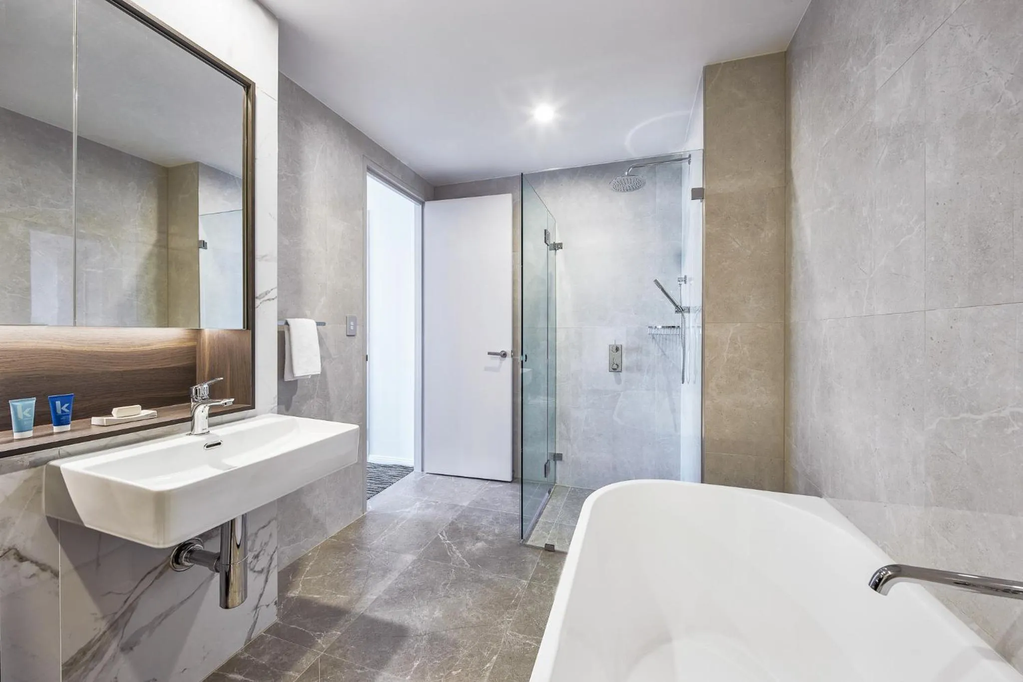 Bathroom in Meriton Suites George Street, Parramatta