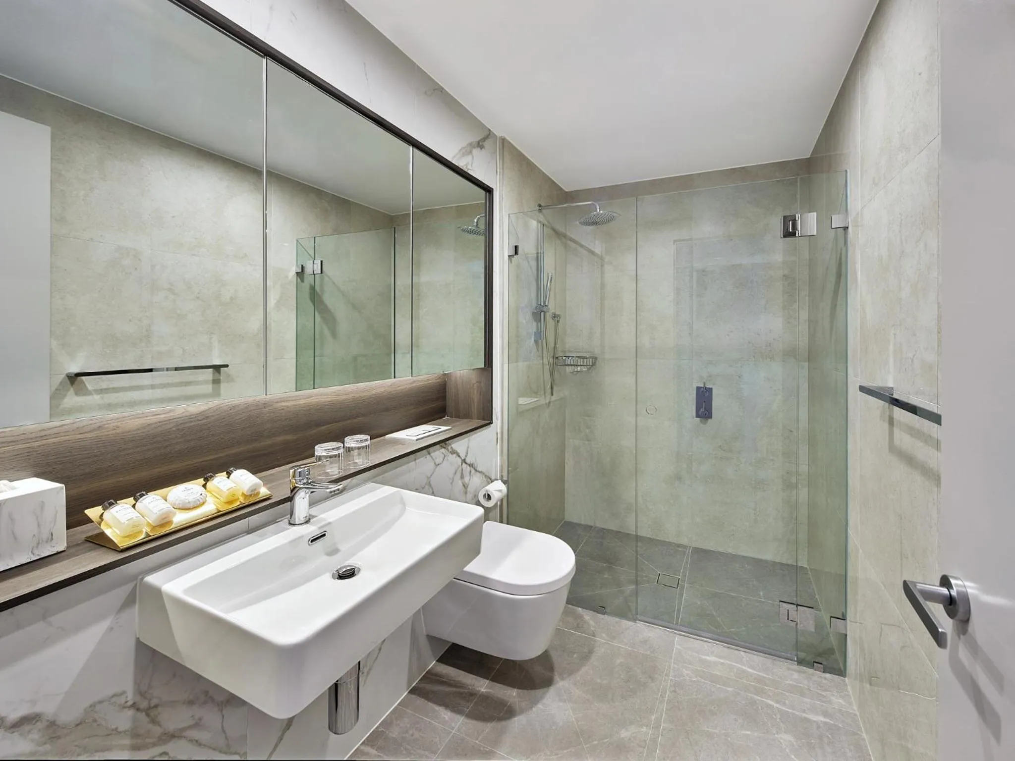 Bathroom in Meriton Suites George Street, Parramatta