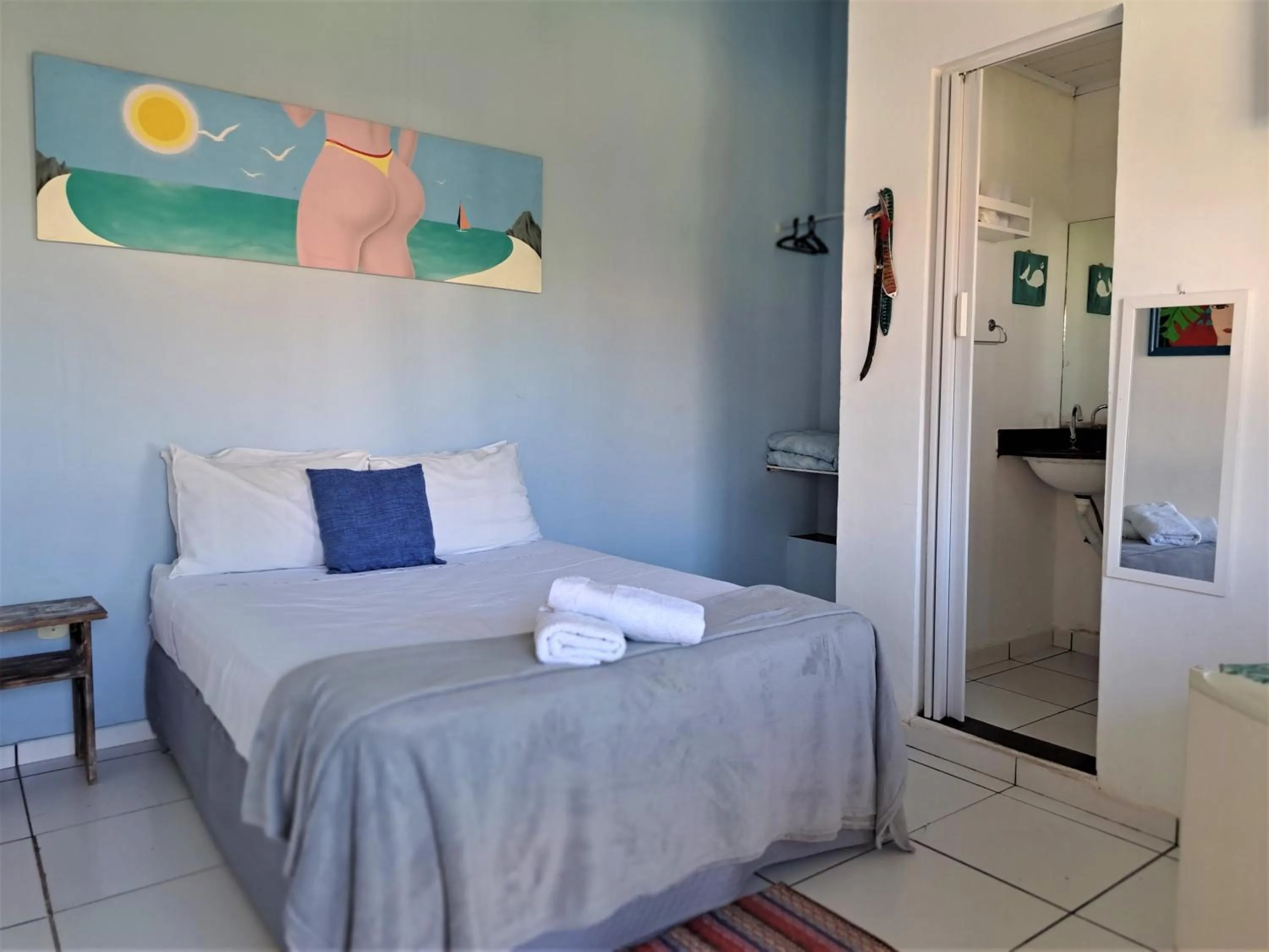 Bathroom in As Palmeiras Pousada