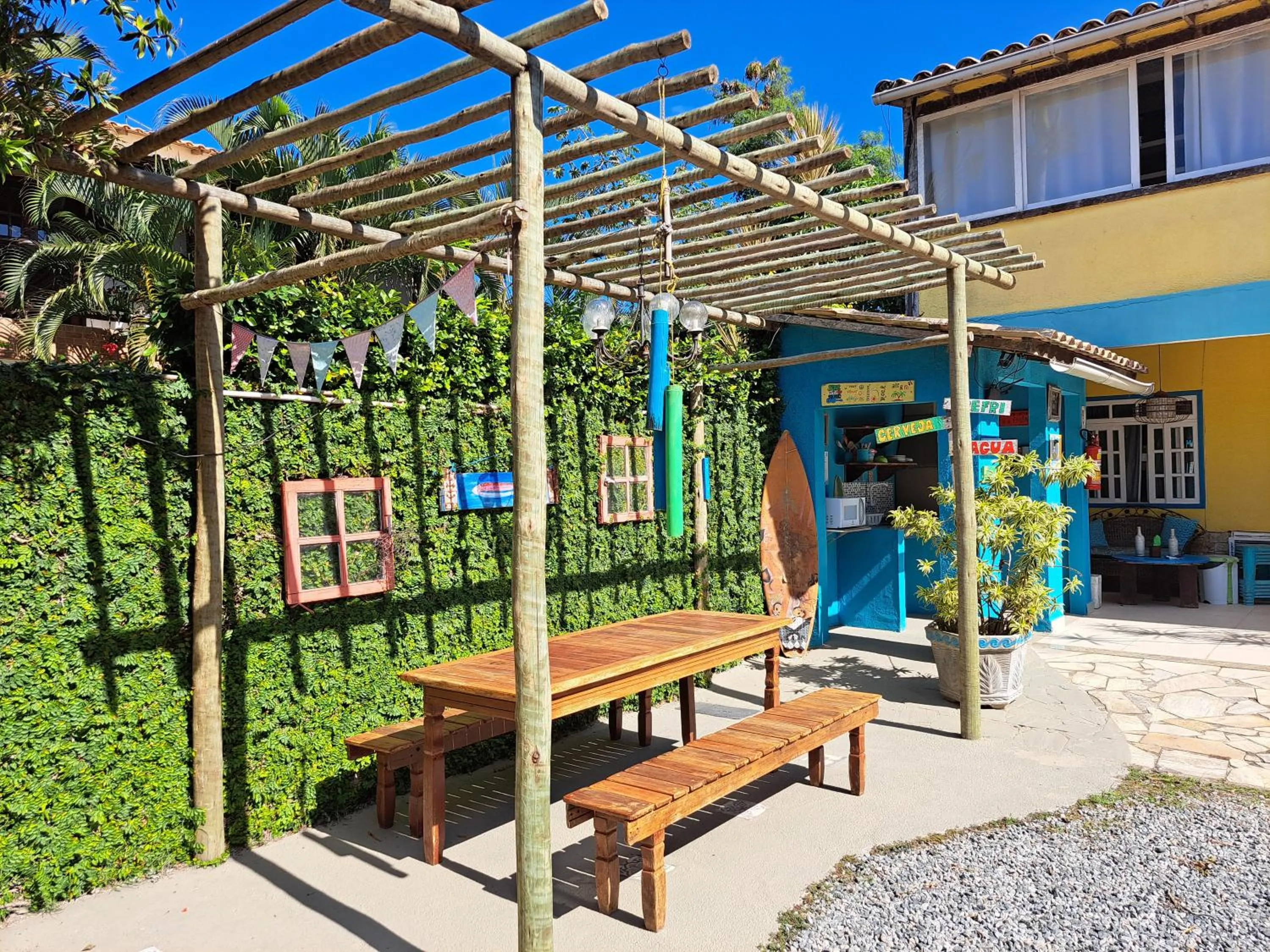 Seating area in As Palmeiras Pousada