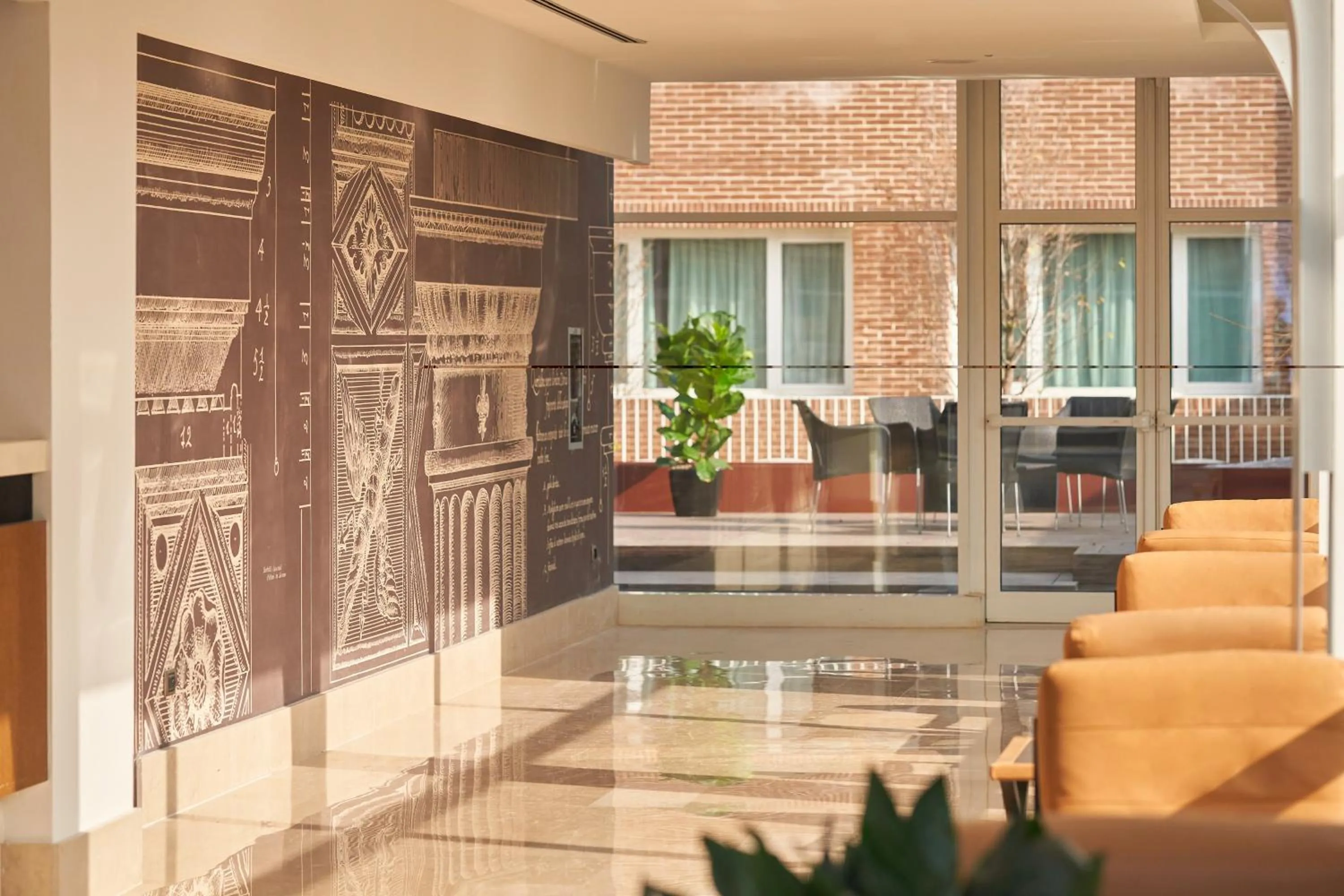 Decorative detail in UNA Hotels Bologna San Lazzaro