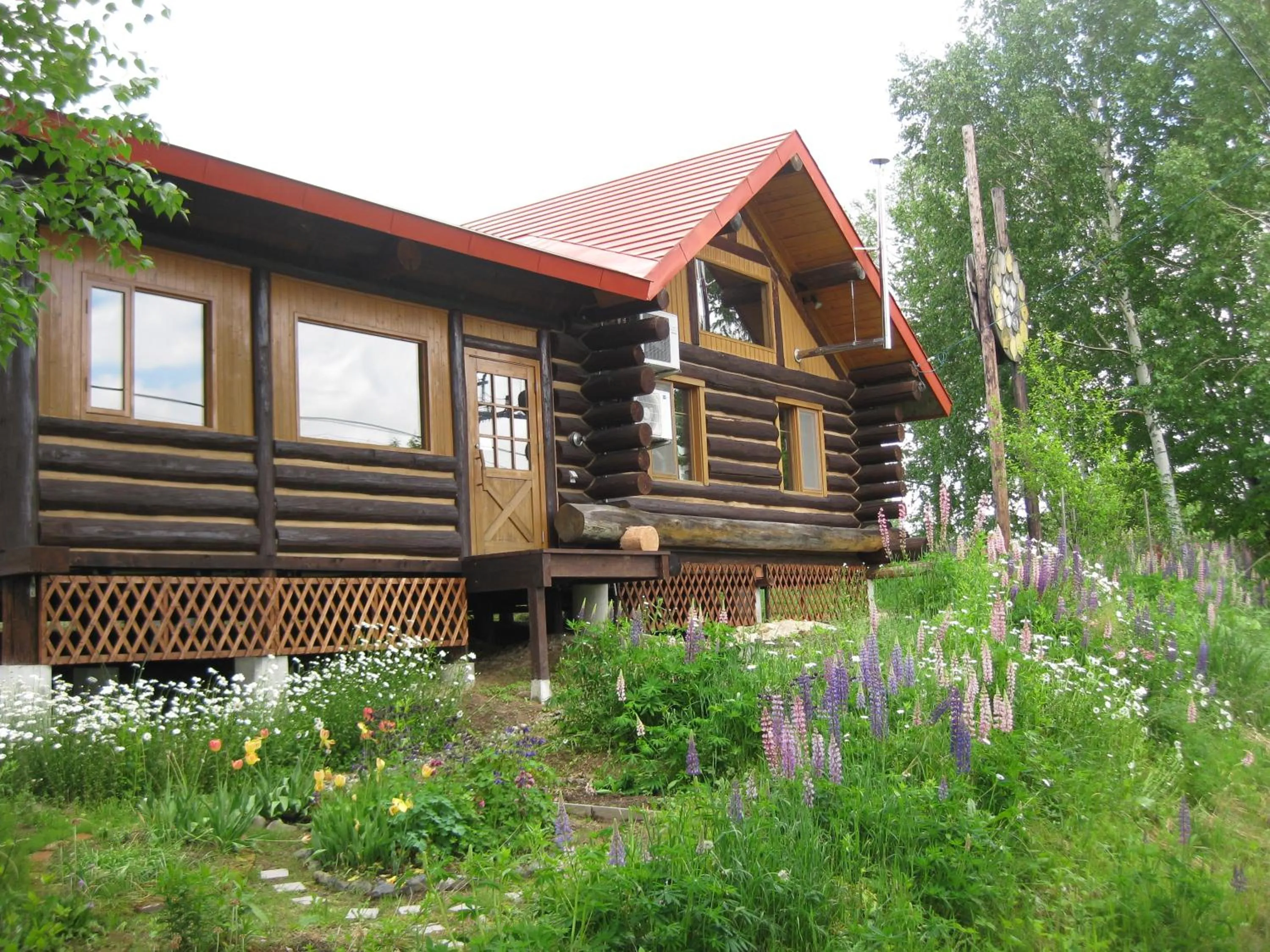 Facade/entrance in Log Cottage Himawari
