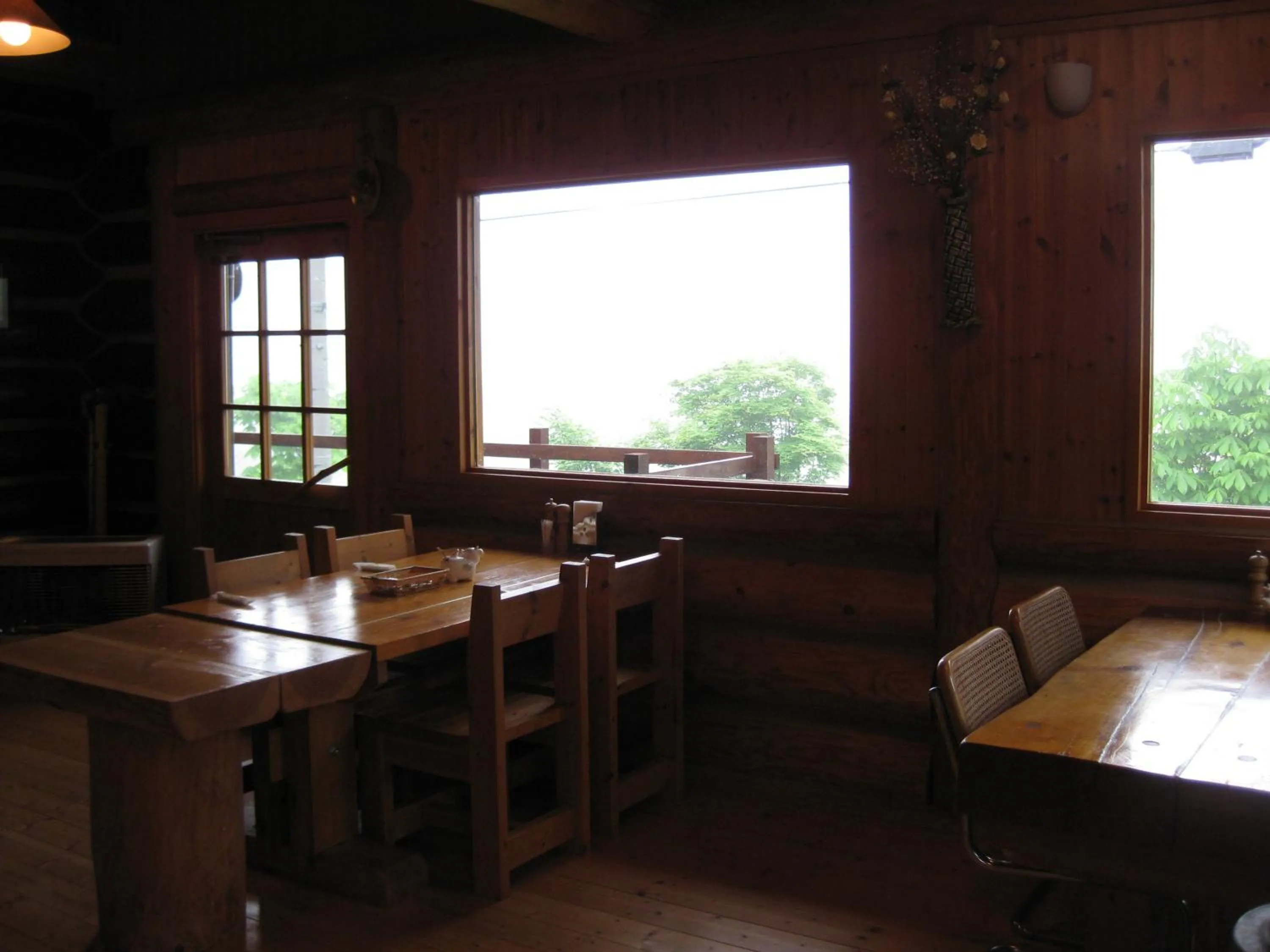 Communal kitchen in Log Cottage Himawari