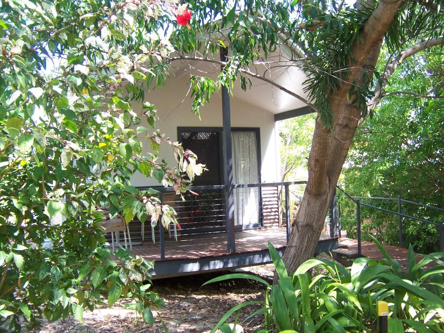 Garden view in Hidden Valley Holiday Park Darwin