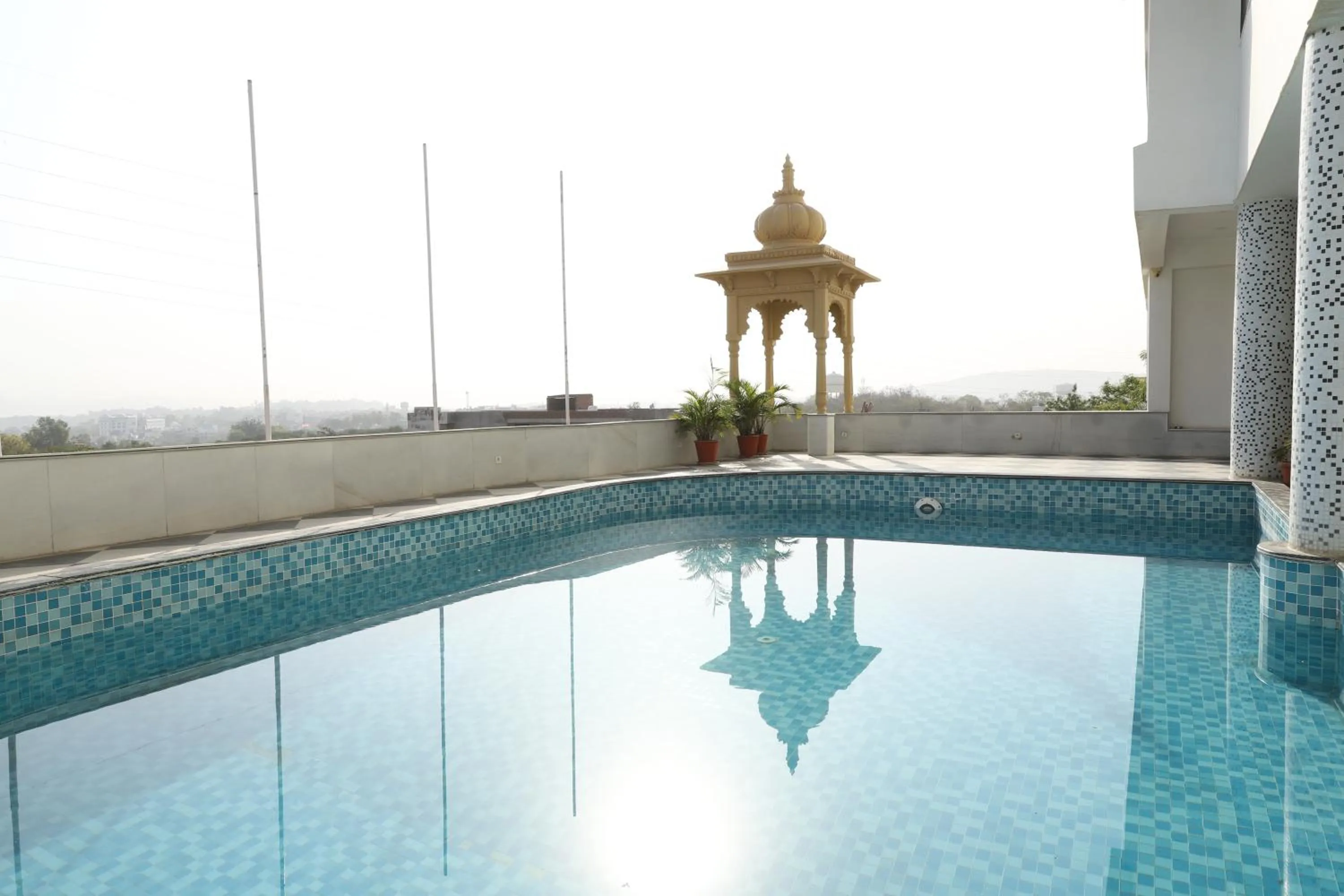 Swimming pool in Regenta Central Mewargarh, Near Biological park
