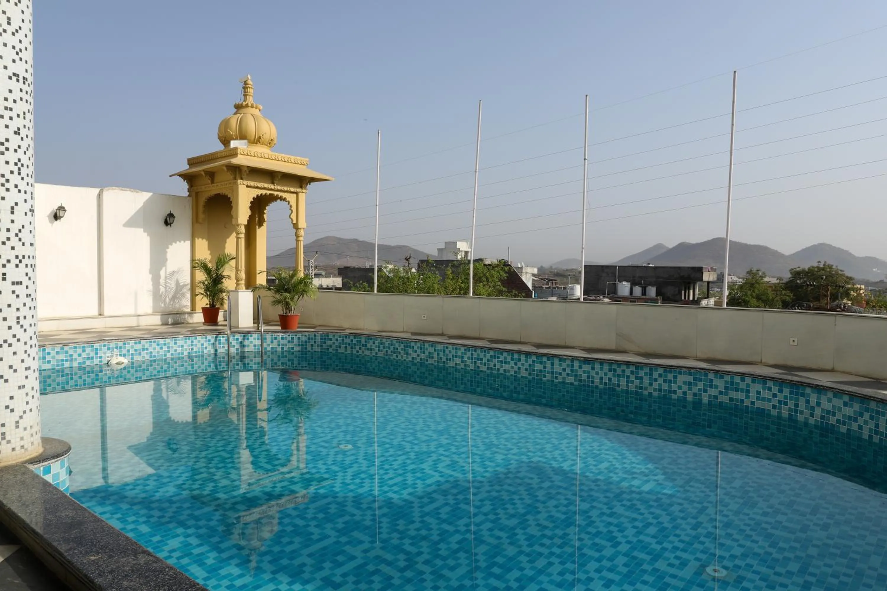 Swimming pool in Regenta Central Mewargarh, Near Biological park
