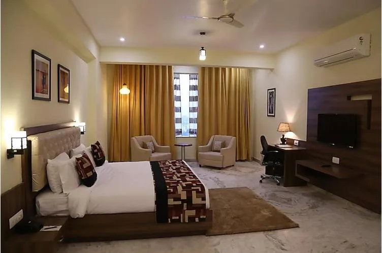 Bed in Regenta Central Mewargarh, Near Biological park