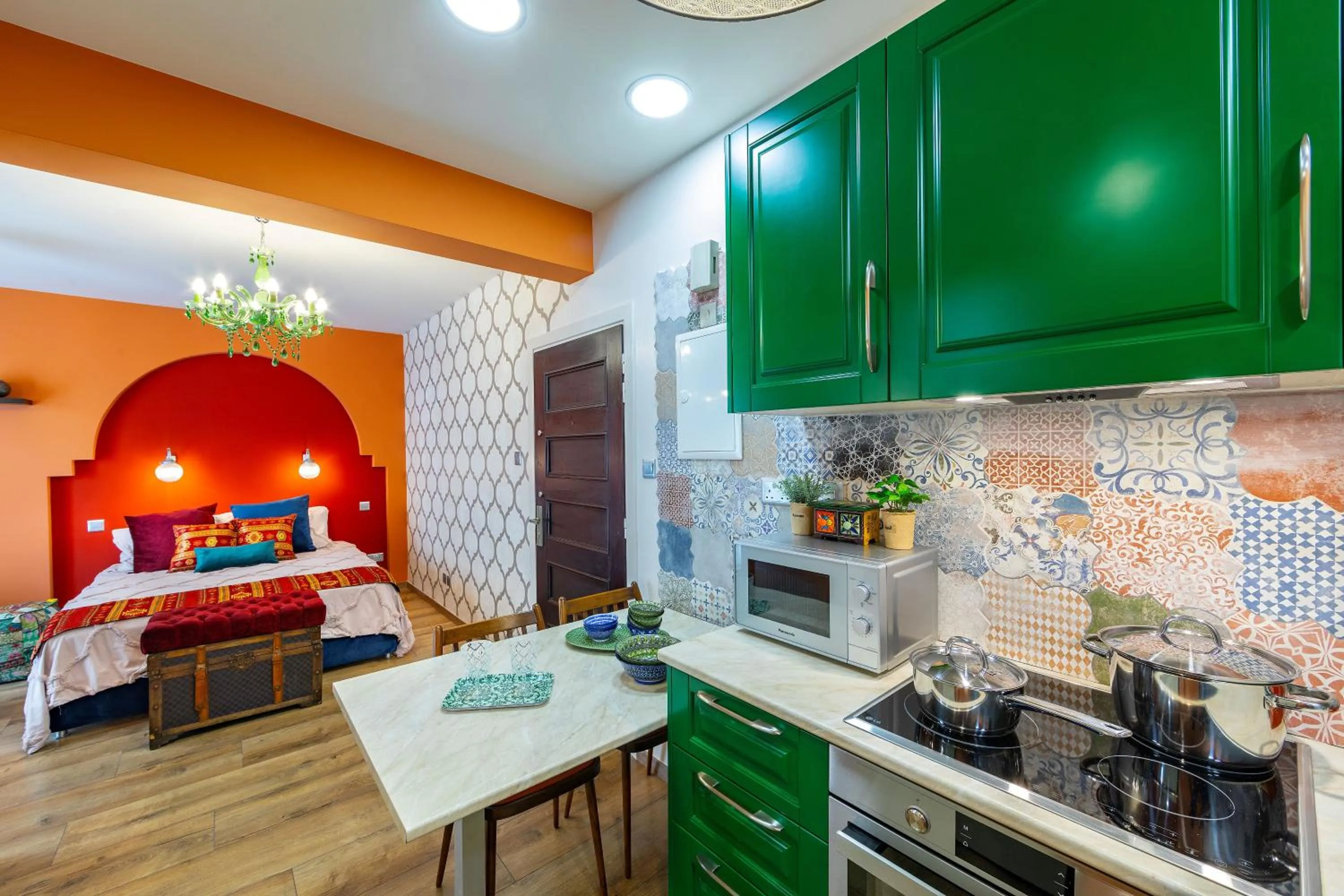 Bed in Castle Holiday Apartments