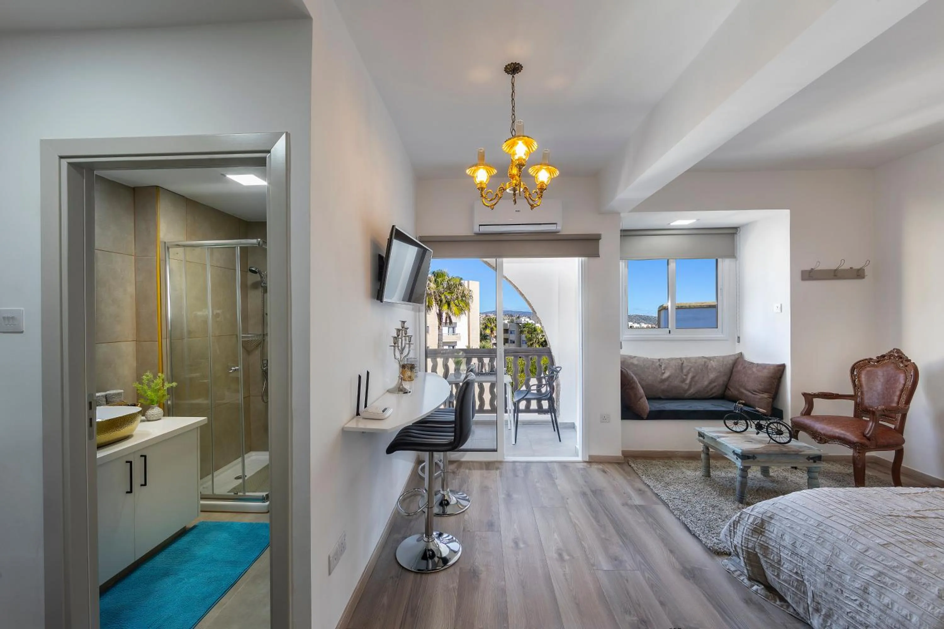 Bed in Castle Holiday Apartments