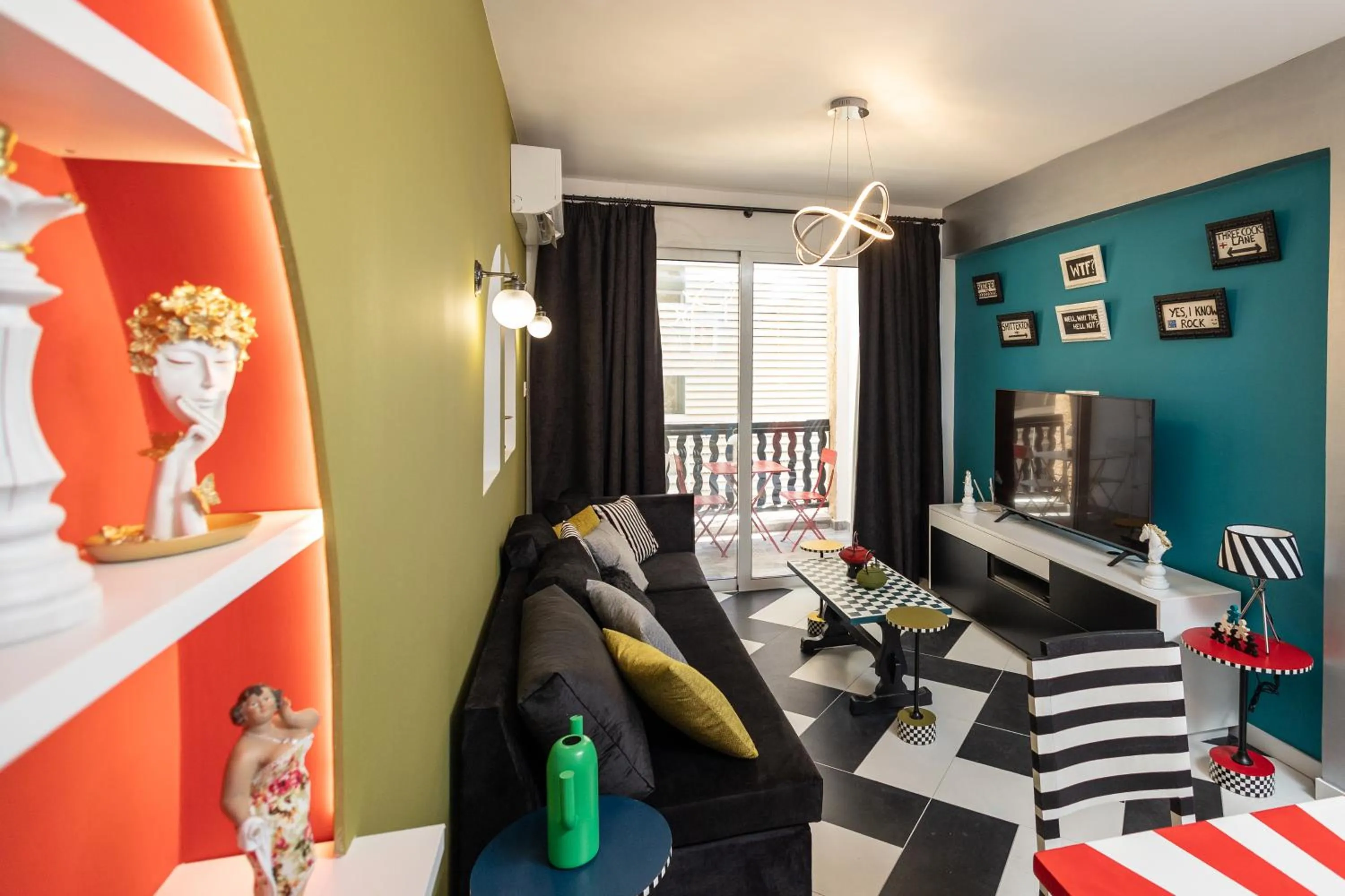 Living room in Castle Holiday Apartments