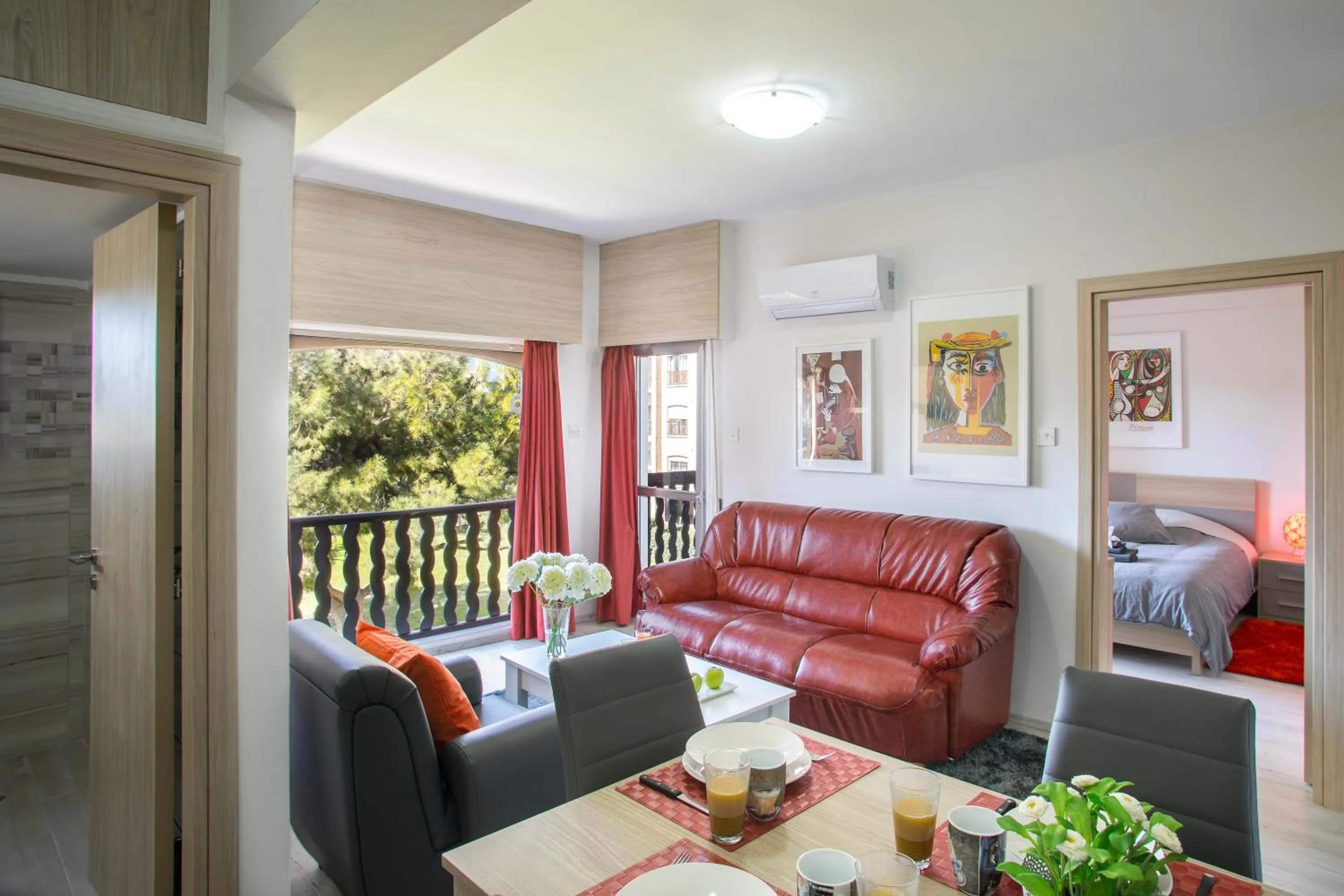 Living room in Castle Holiday Apartments