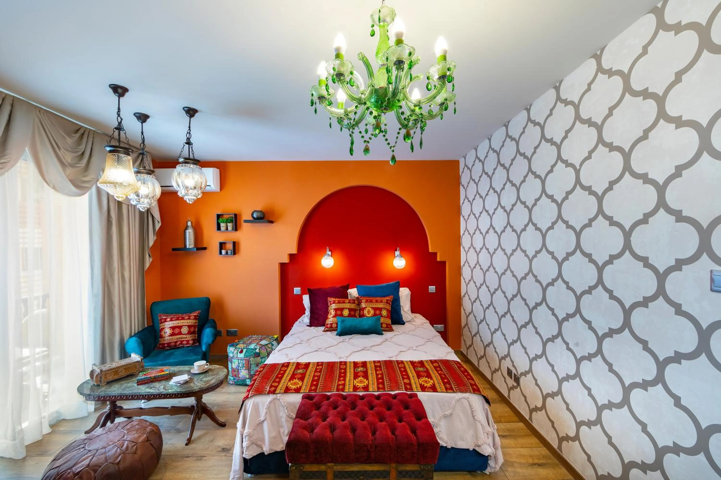 Bed in Castle Holiday Apartments