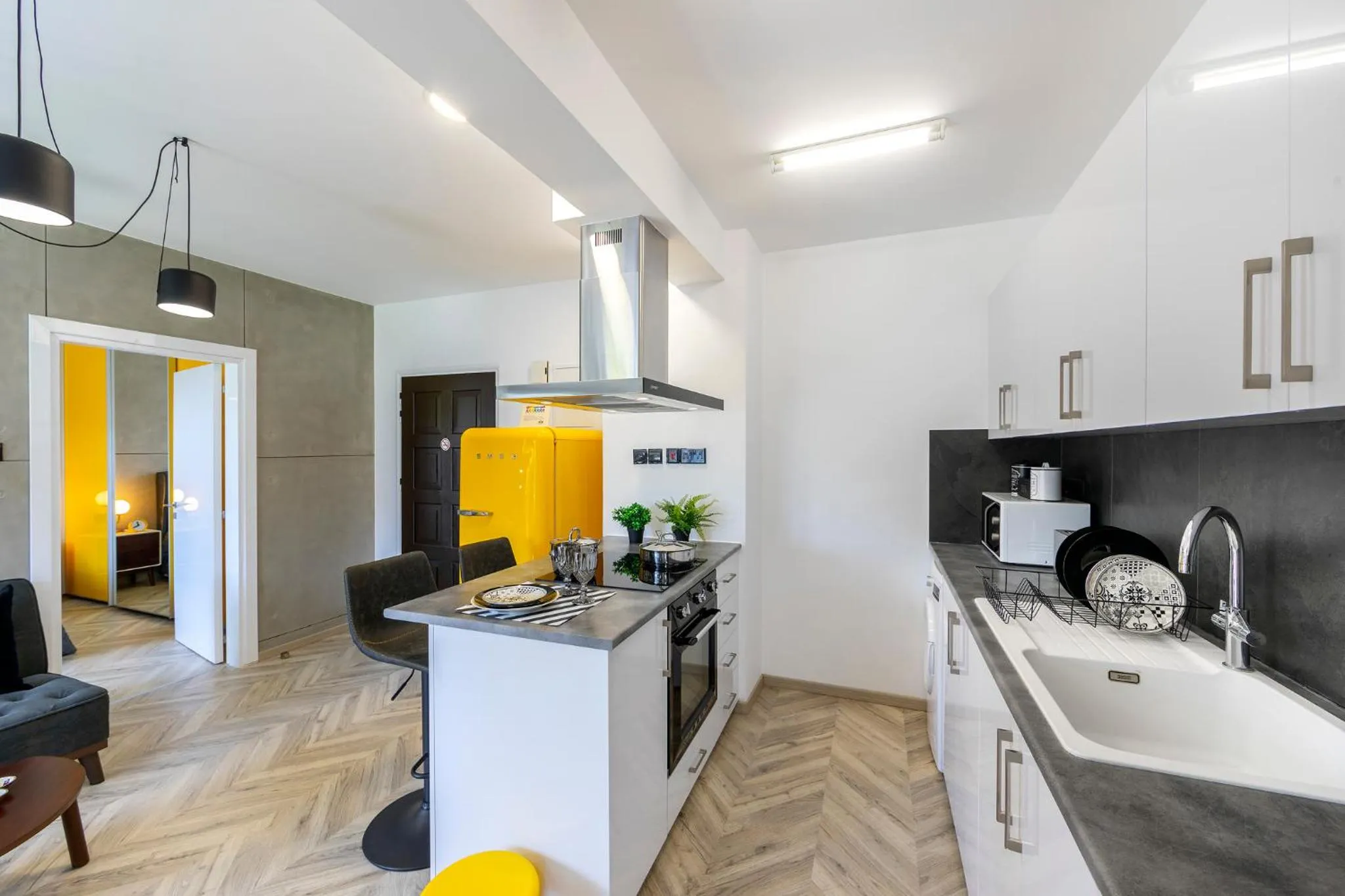 Kitchen or kitchenette in Castle Holiday Apartments
