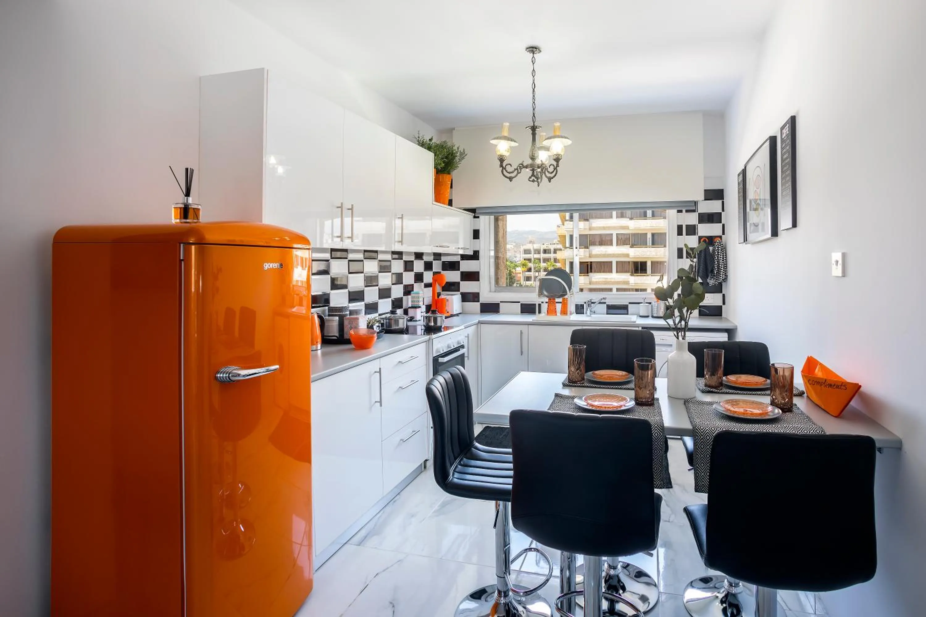 Dining area in Castle Holiday Apartments