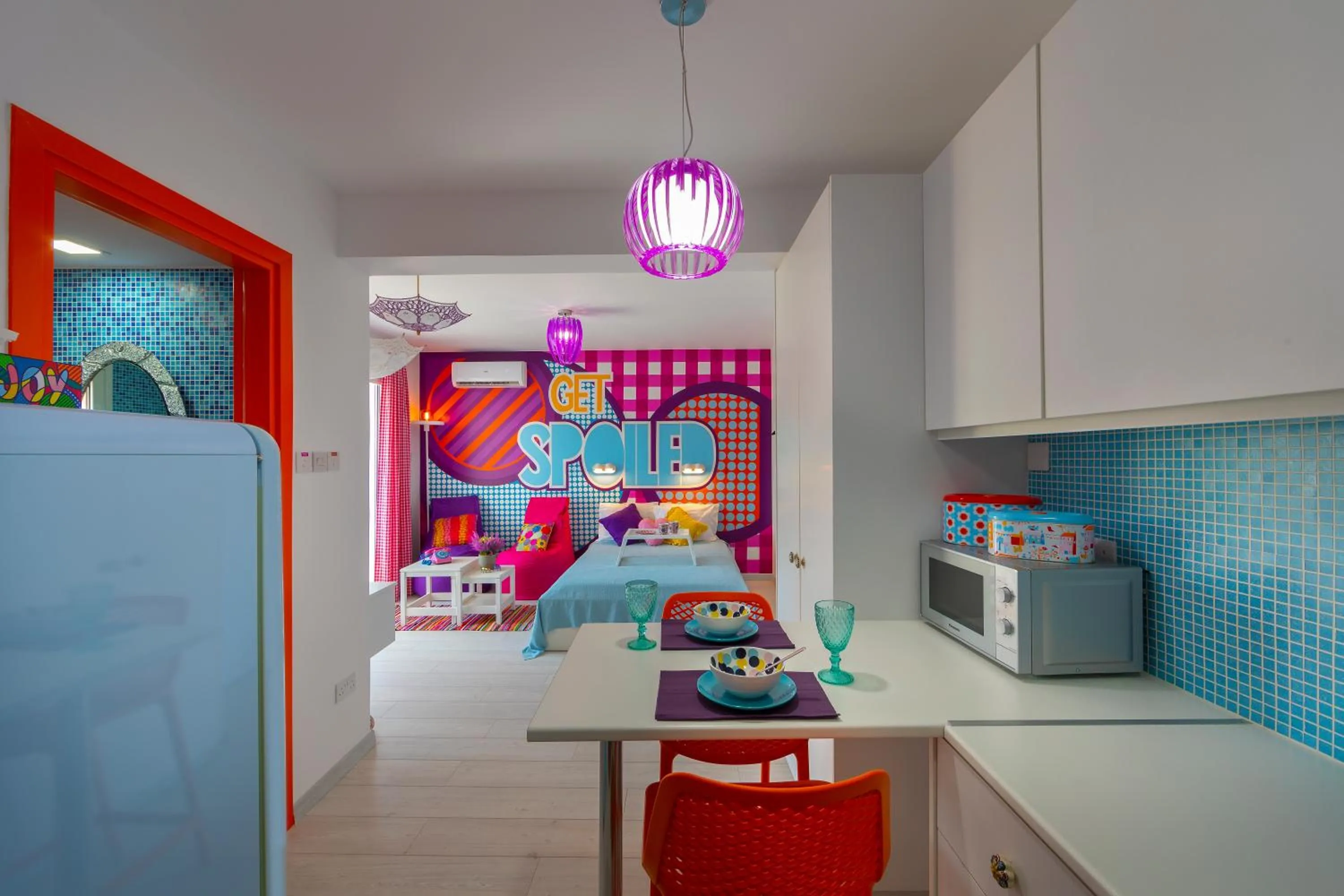 Bed in Castle Holiday Apartments