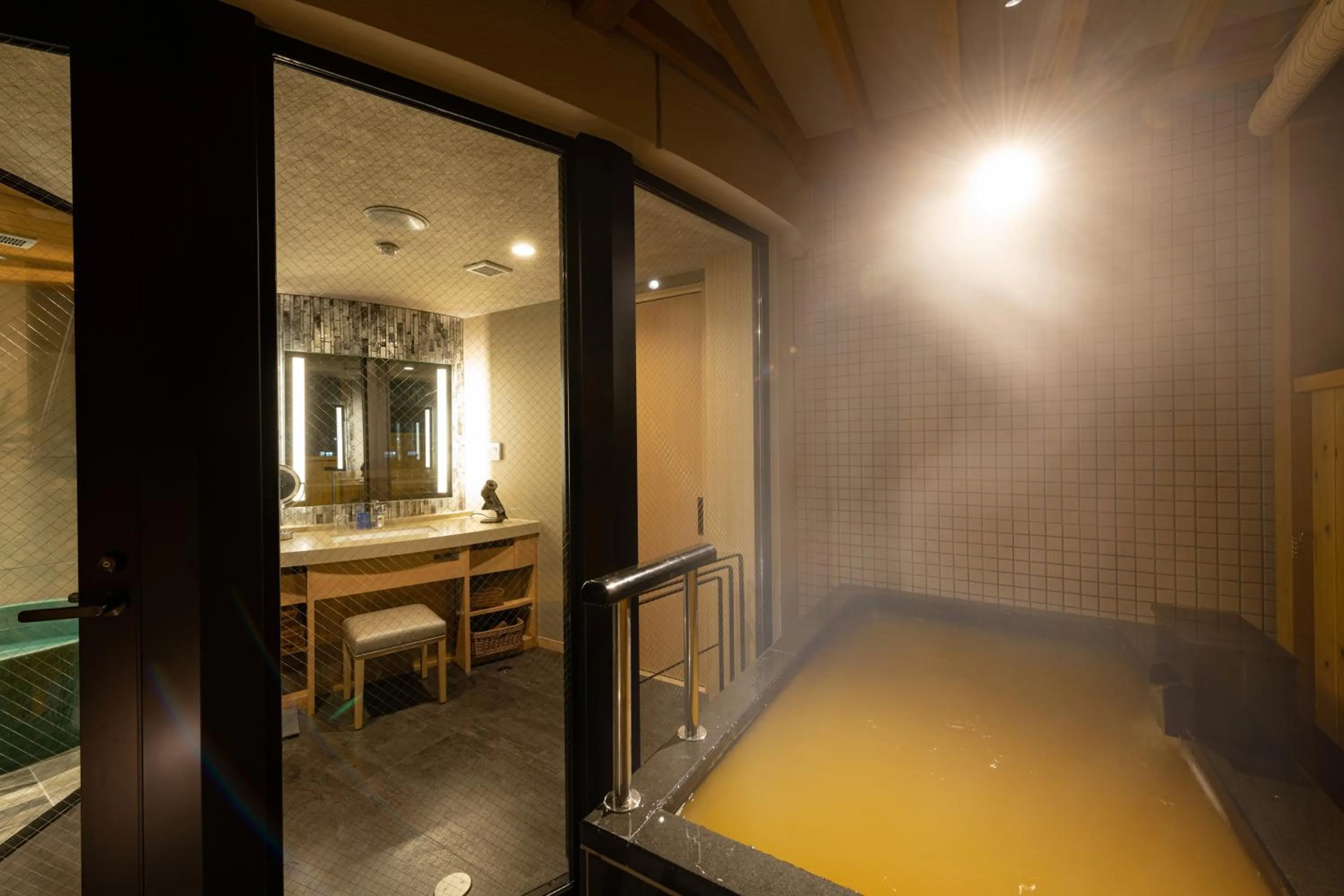 Bathroom, Bed in Arima Onsen ShikinoIrodori Hatago