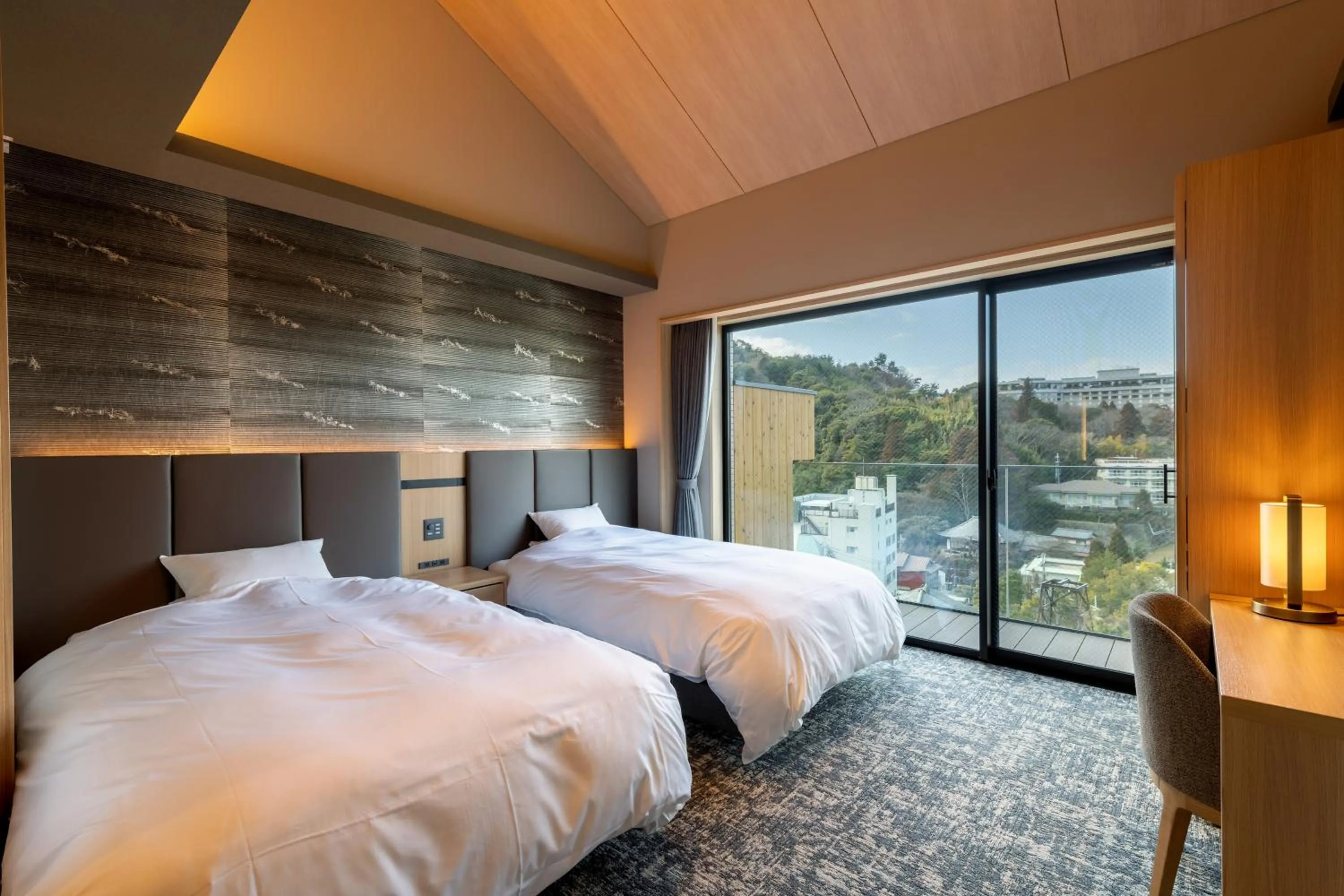 Bed in Arima Onsen ShikinoIrodori Hatago