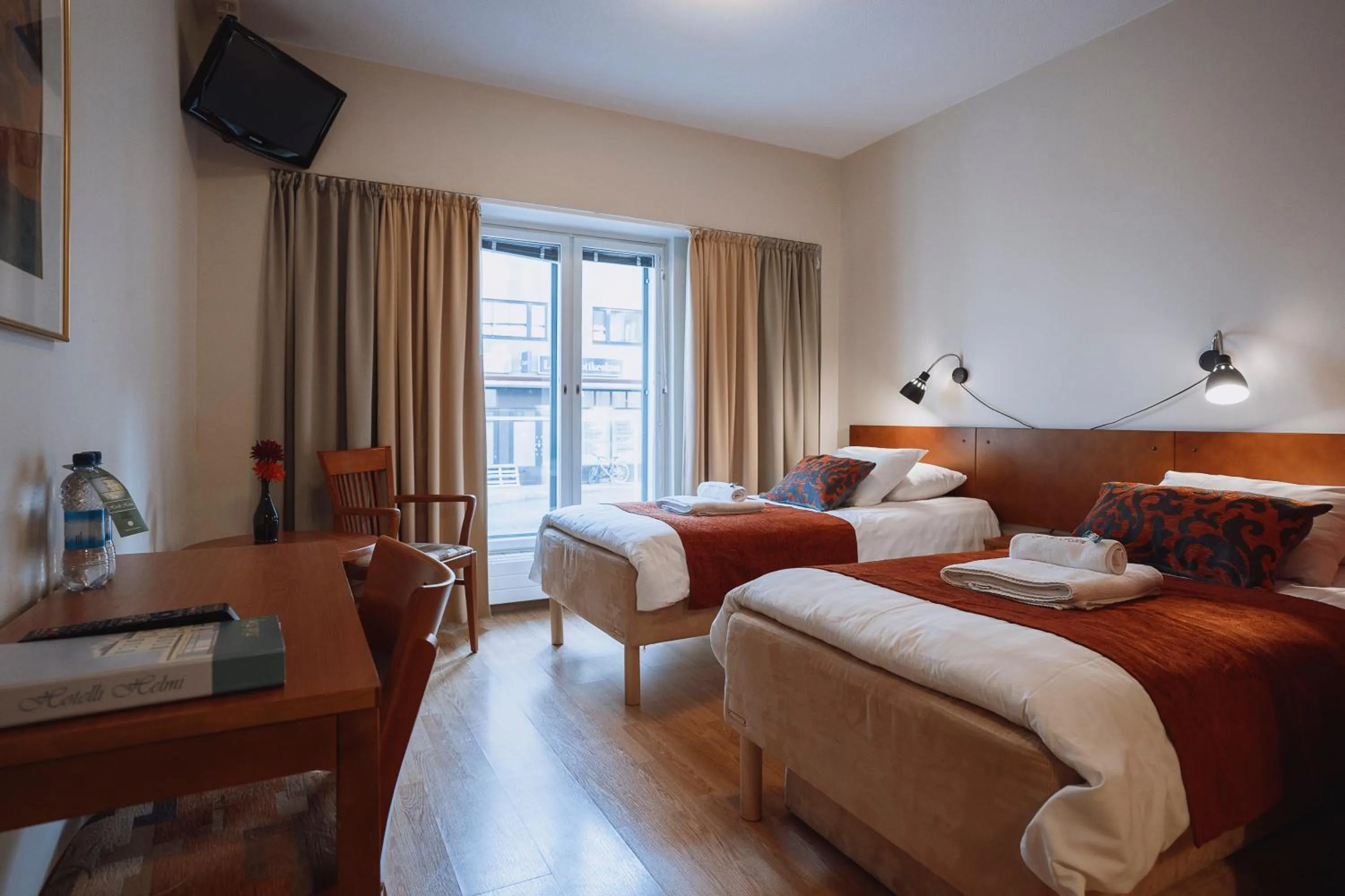 Bed in Hotelli Helmi