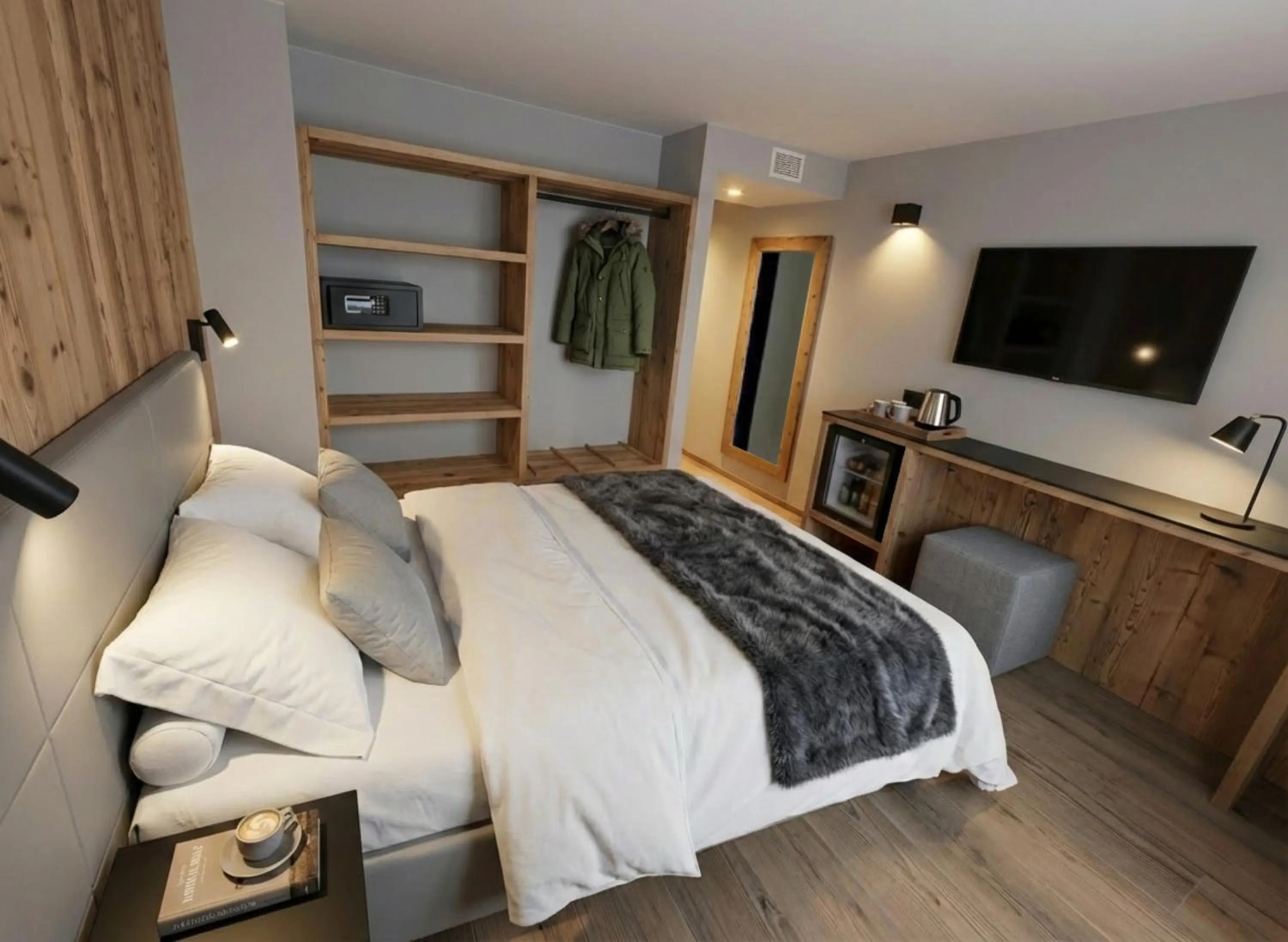 Bed in Hotel Garnì al Plan