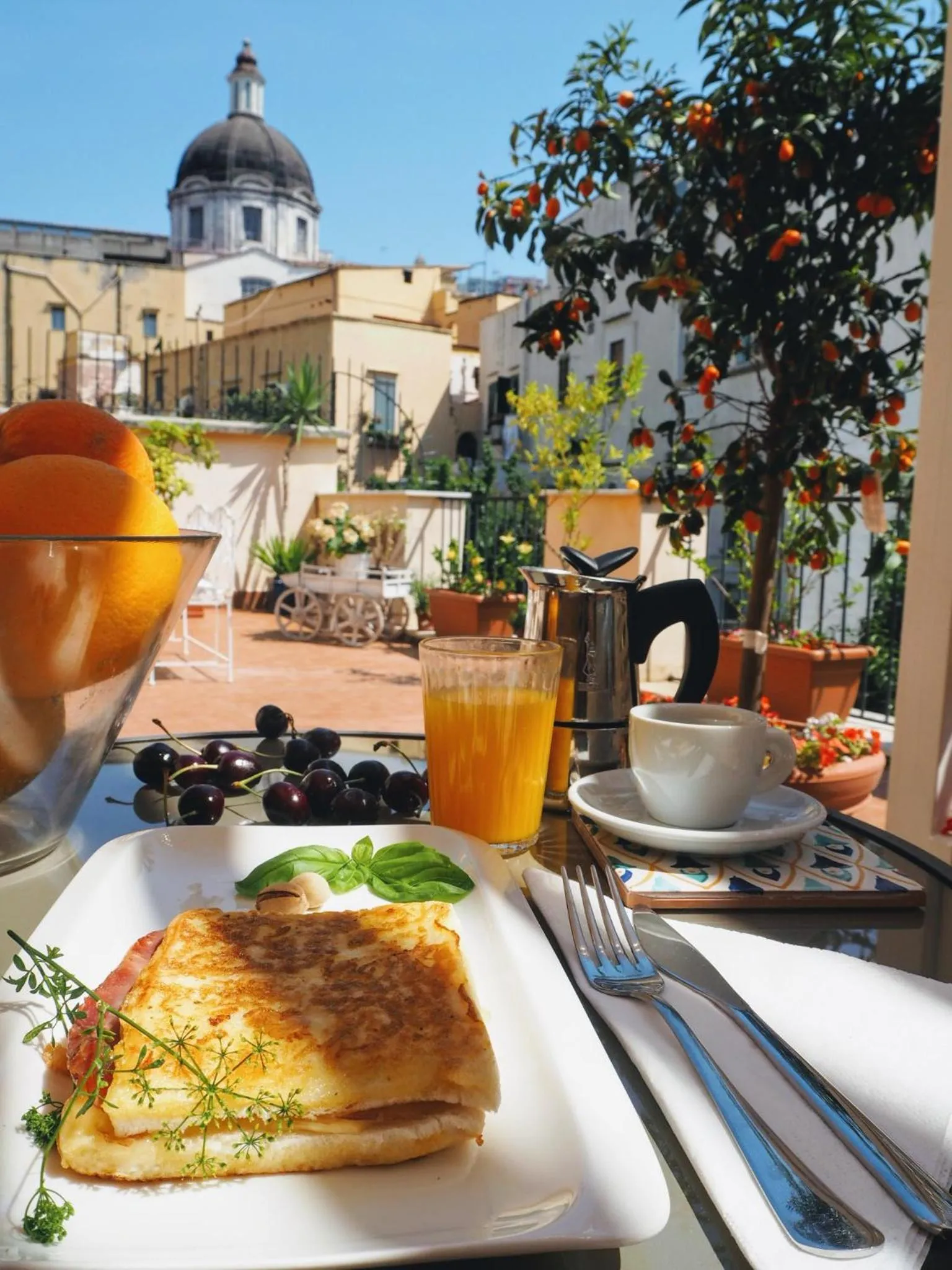 Balcony/Terrace in B&B Palazzo Mirelli