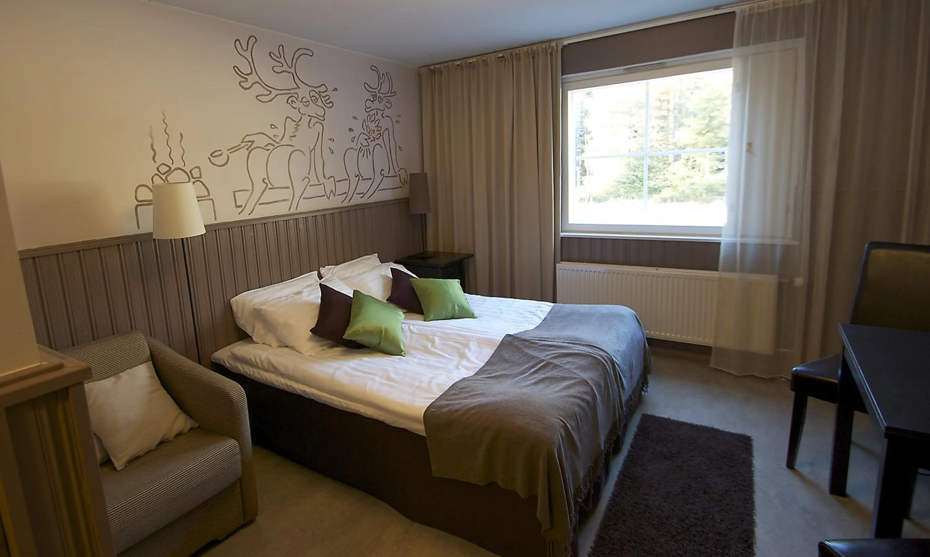 Bedroom, Bed in Hotel Hullu Poro