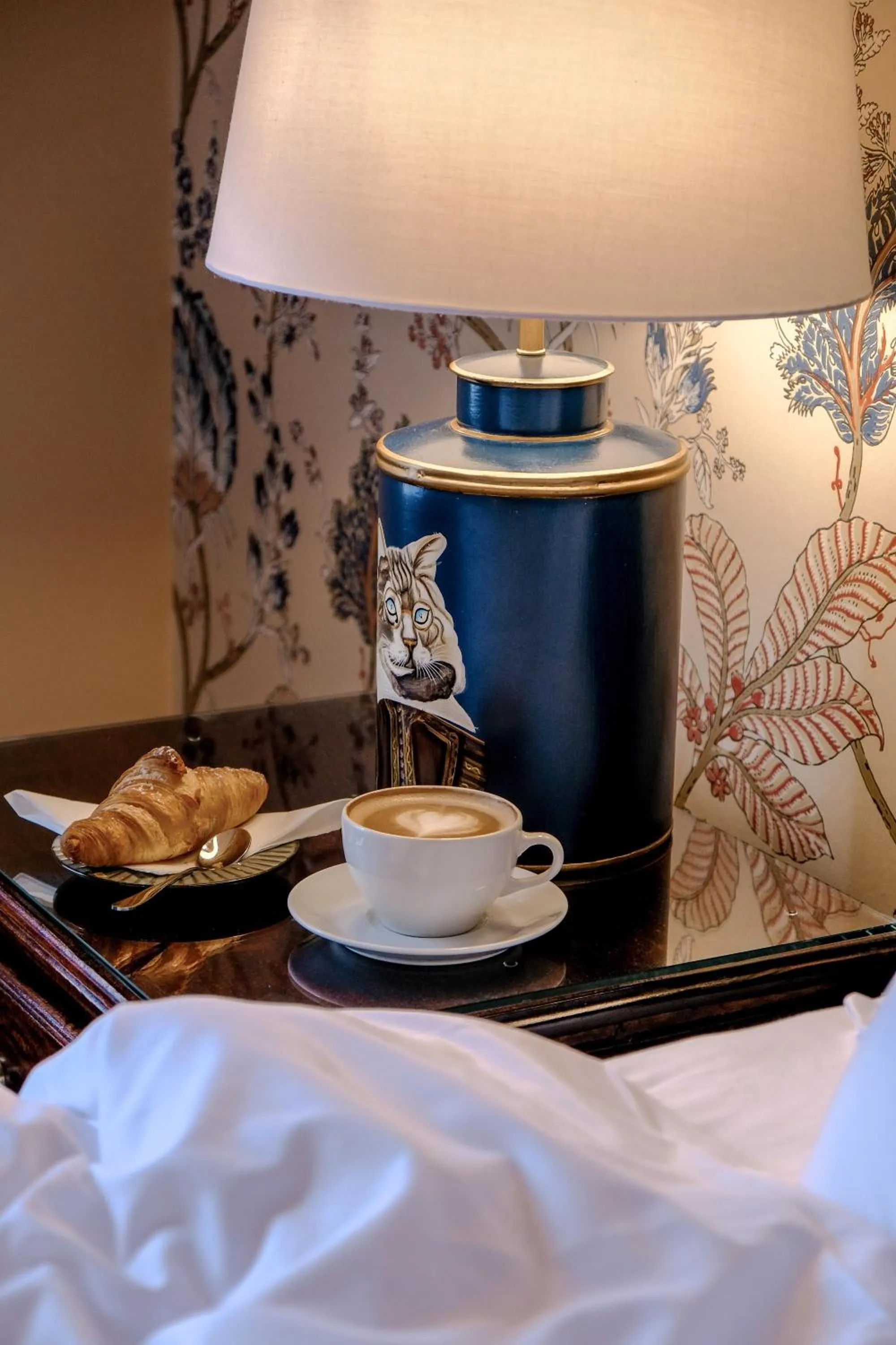 Decorative detail, Bed in The Abbeyleix Manor Hotel