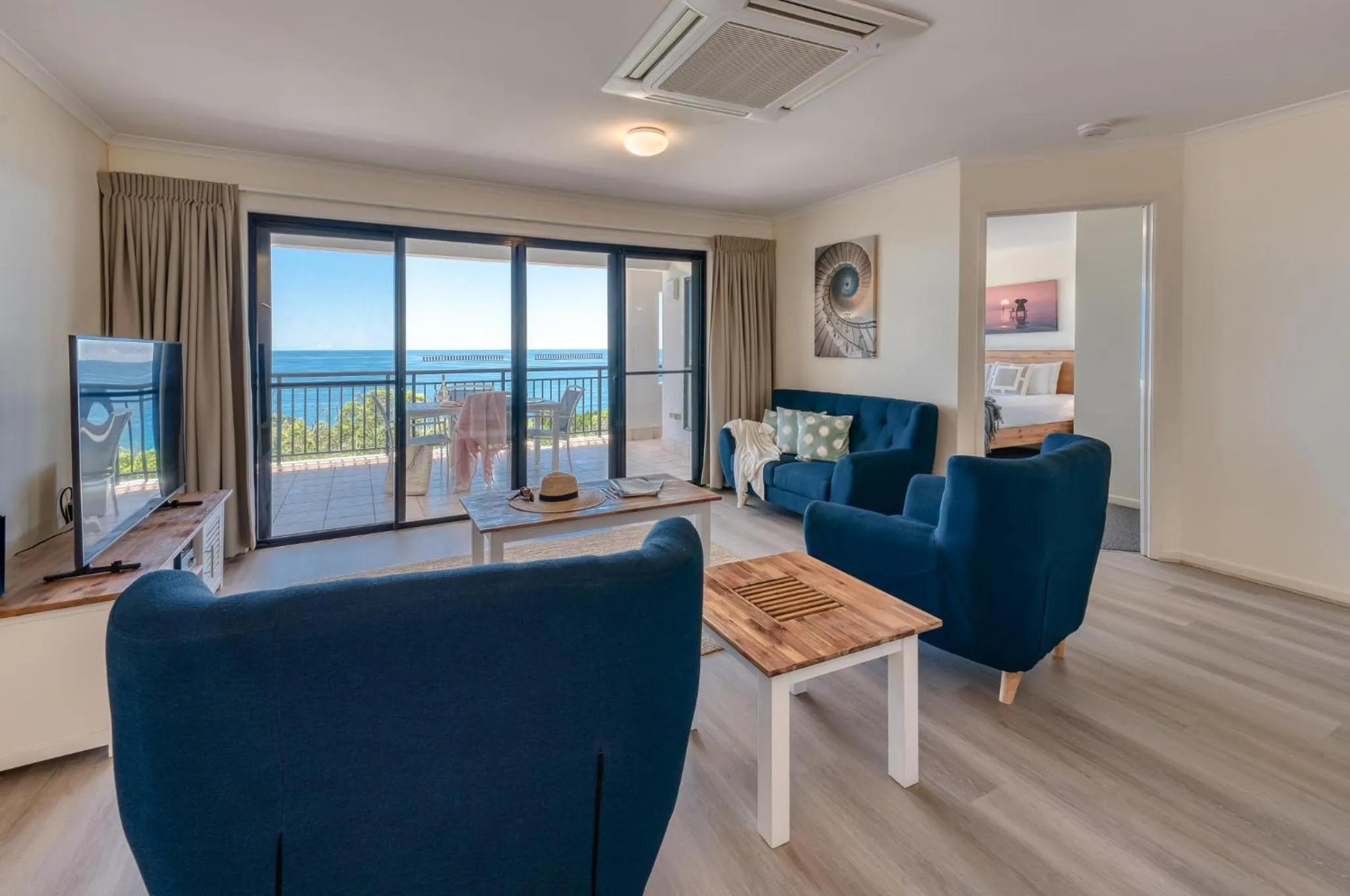 Living room in The Point Coolum