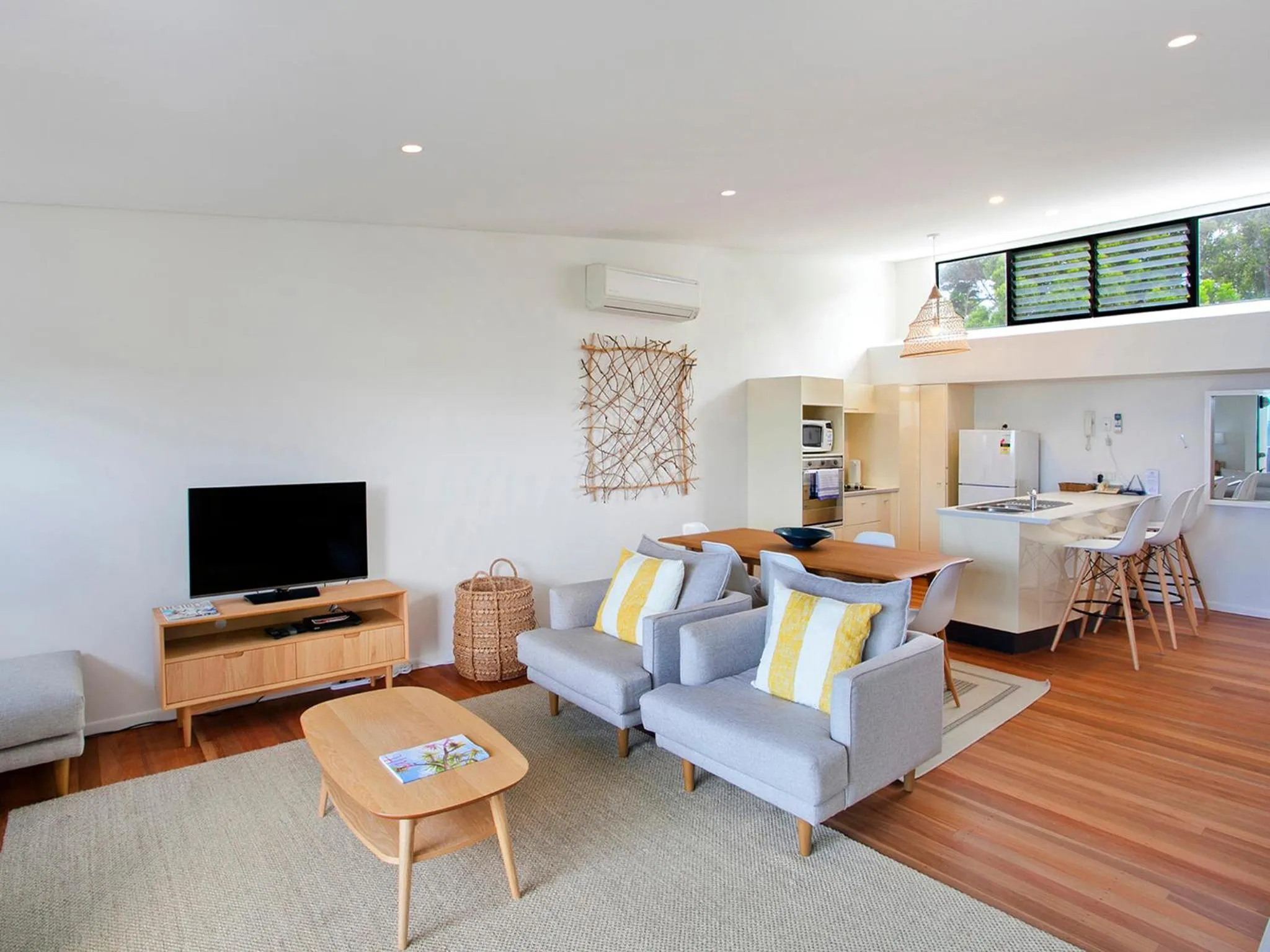 Living room in The Point Coolum