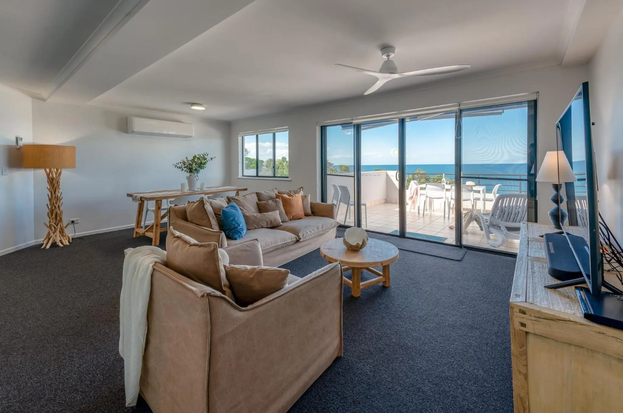 Living room in The Point Coolum