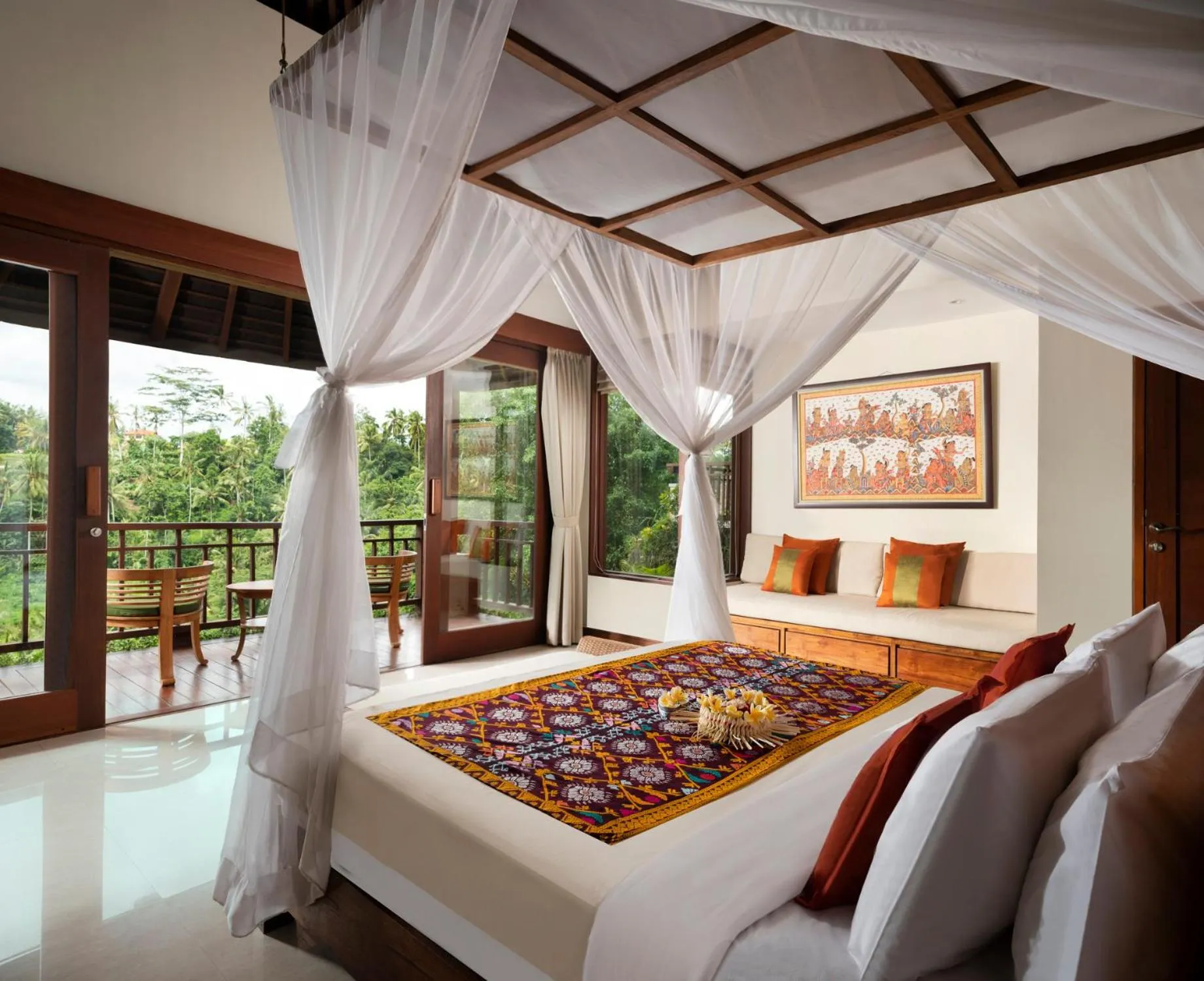Natural landscape, Bed in Jannata Resort and Spa