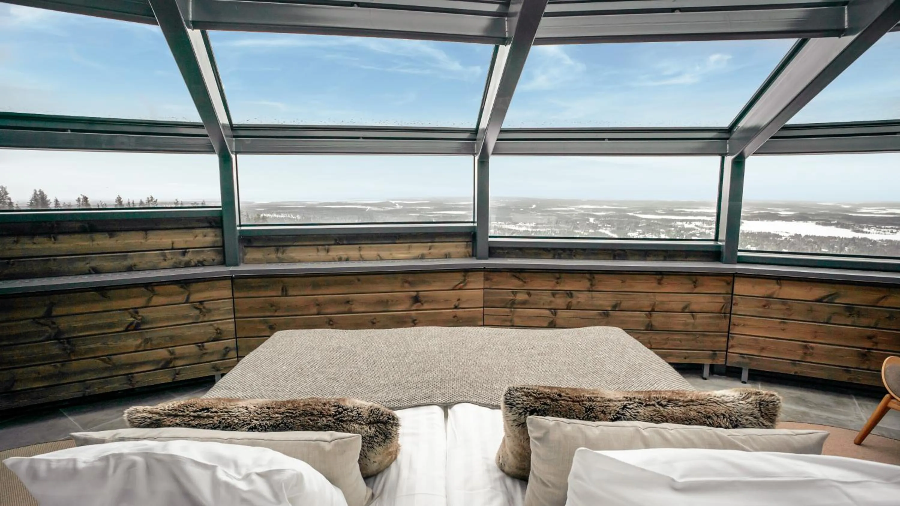 Bed in Hotel Levi Panorama