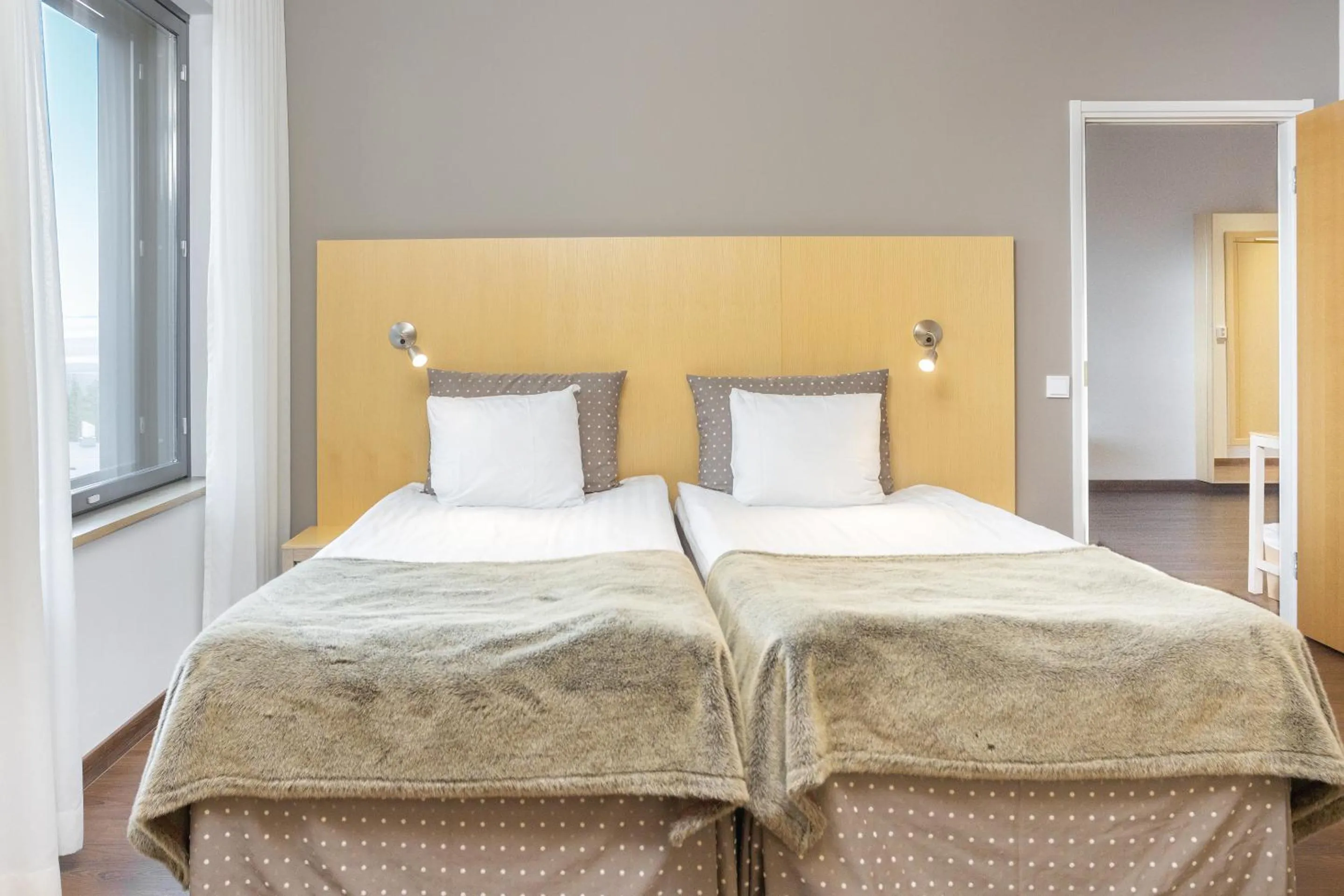 Bed in Hotel Levi Panorama