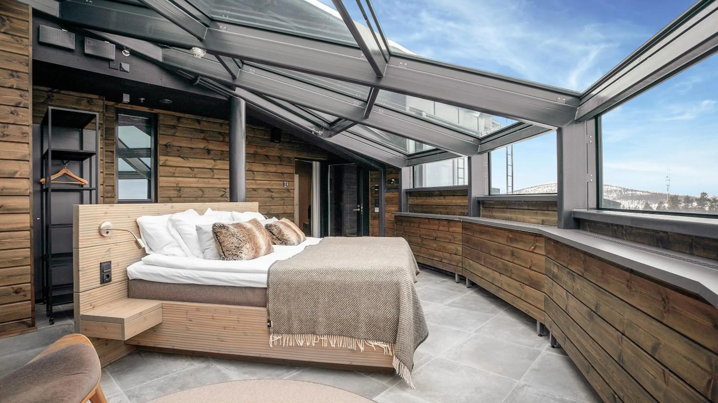 Bed in Hotel Levi Panorama