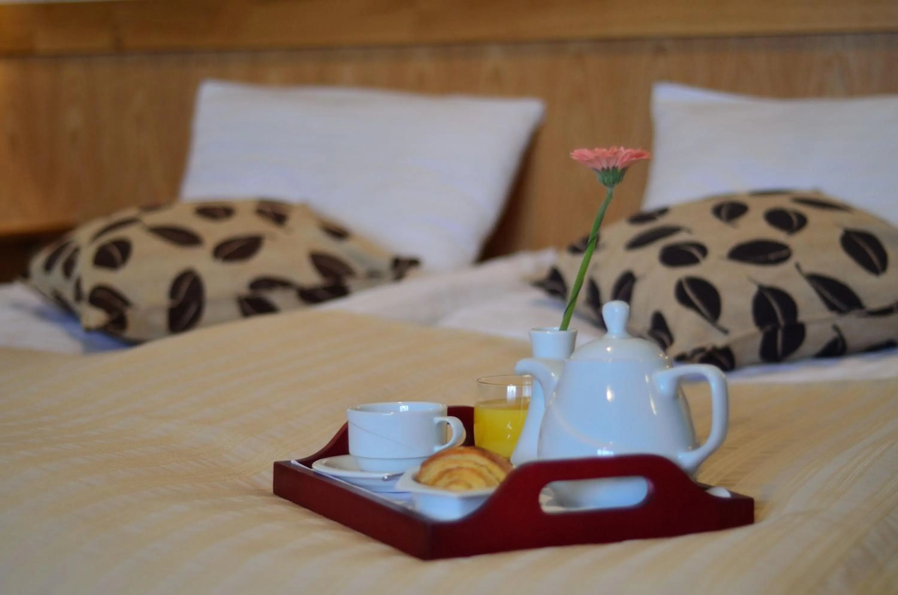 Decorative detail, Bed in Hotel - Restaurant Gonduzo