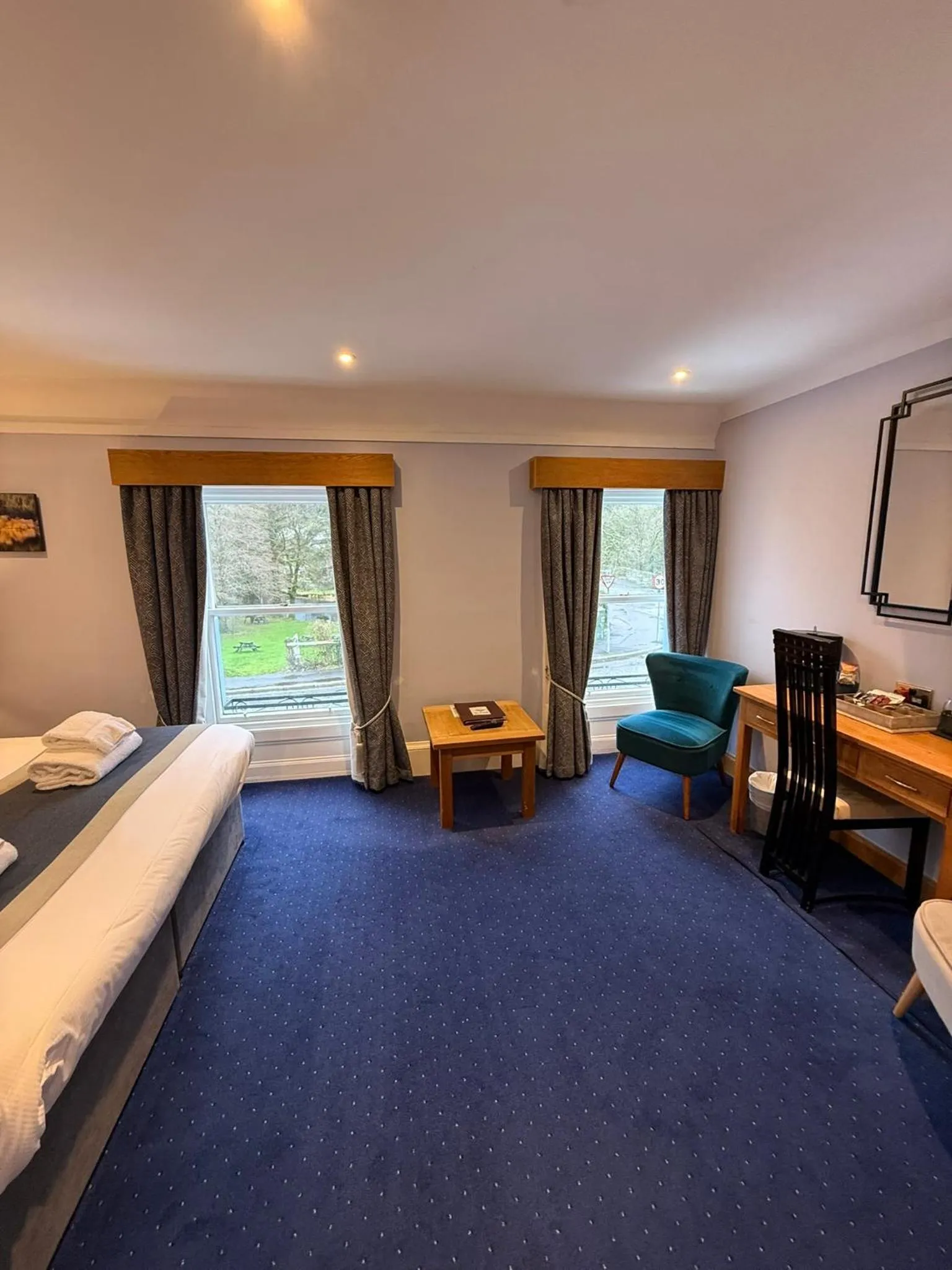 Bed in The Ship Inn - Winner Best Hotel Experience 2024 Visit Scotland