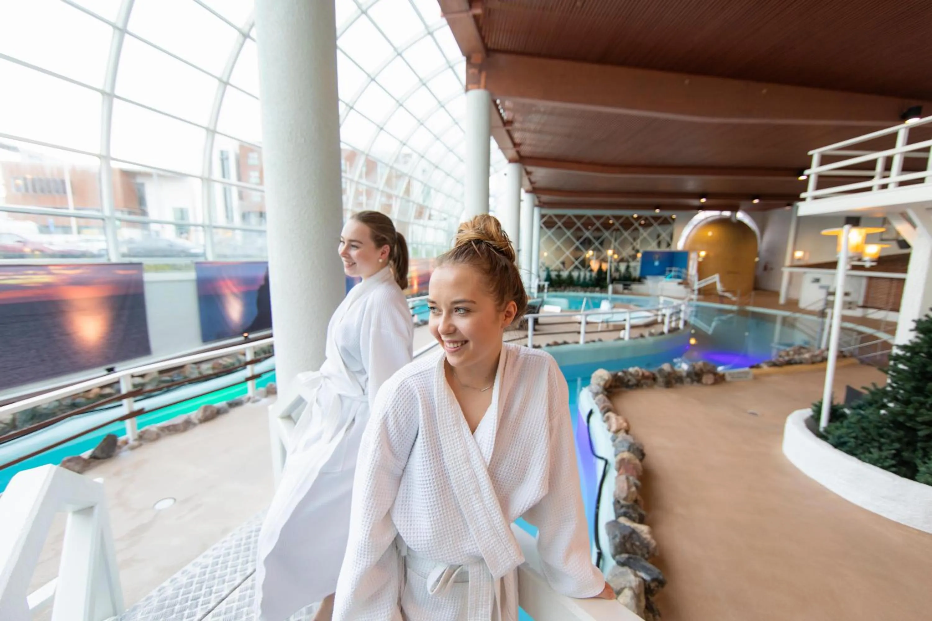 People in Santa's Resort & Spa Hotel Sani