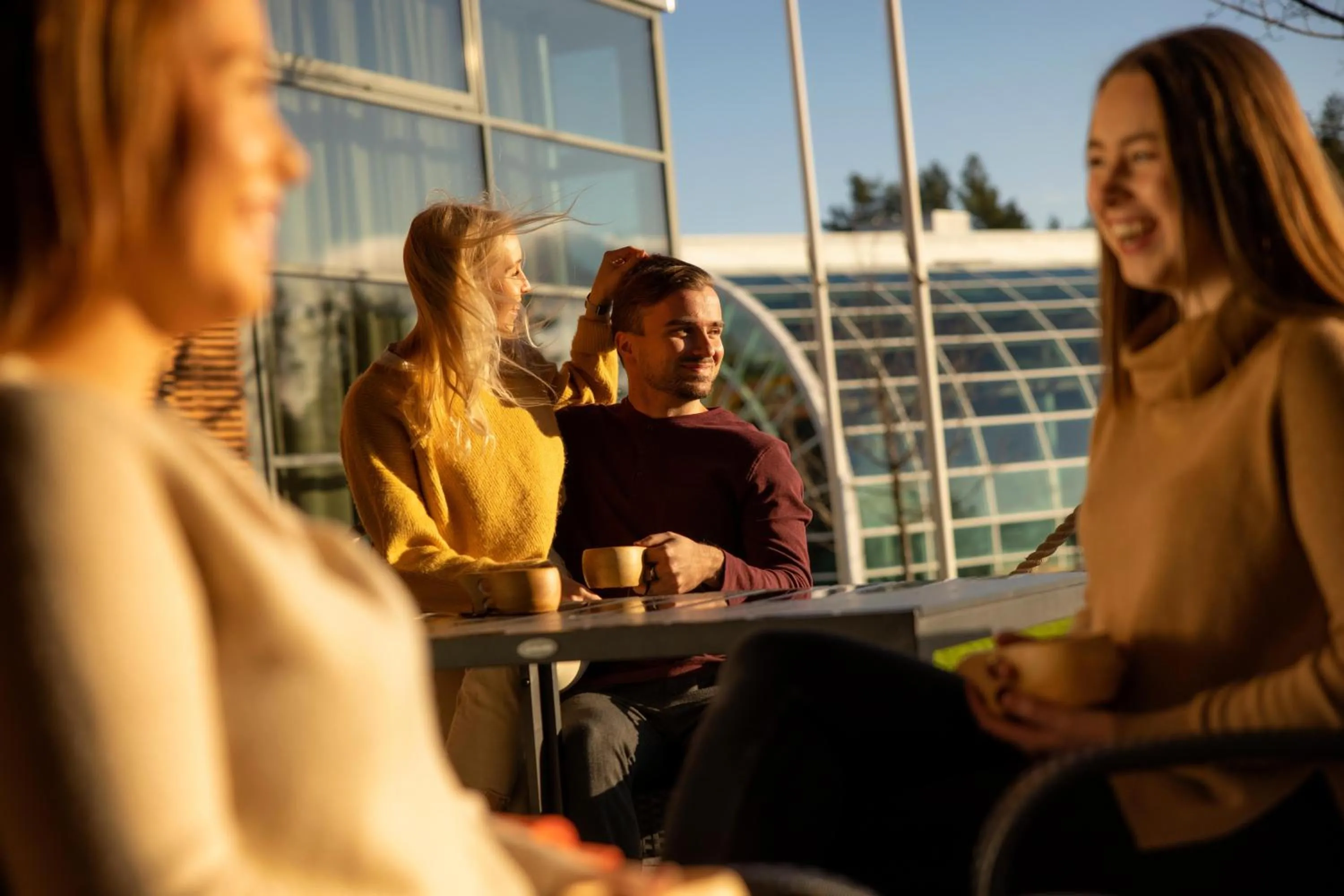 People in Santa's Resort & Spa Hotel Sani