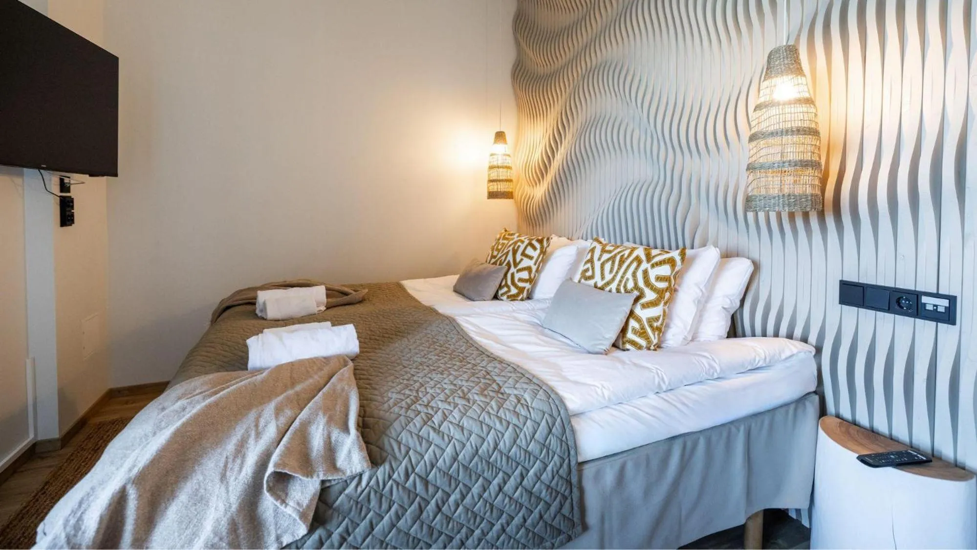 Photo of the whole room, Bed in Santa's Resort & Spa Hotel Sani