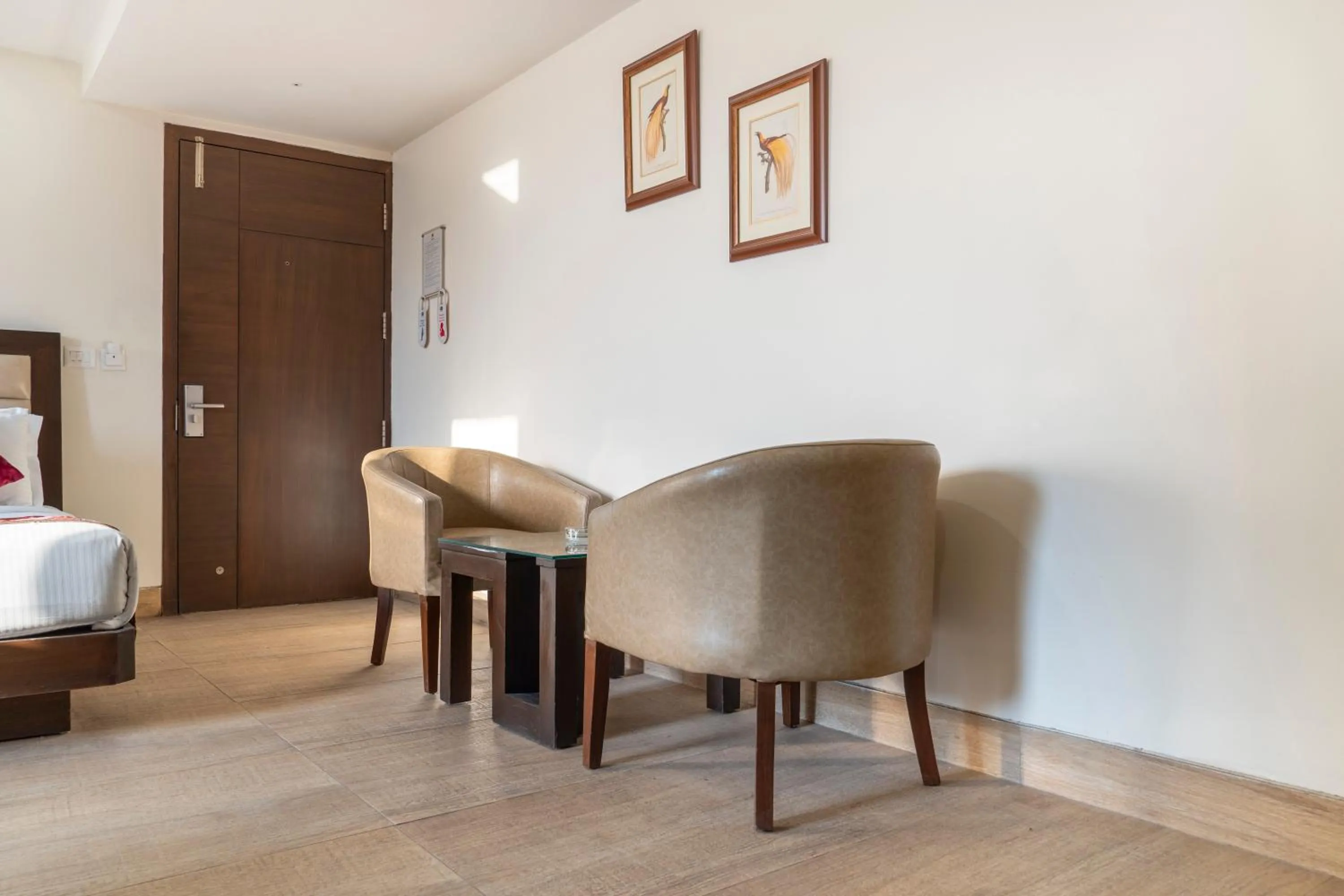 Seating area in Hotel Central Palace