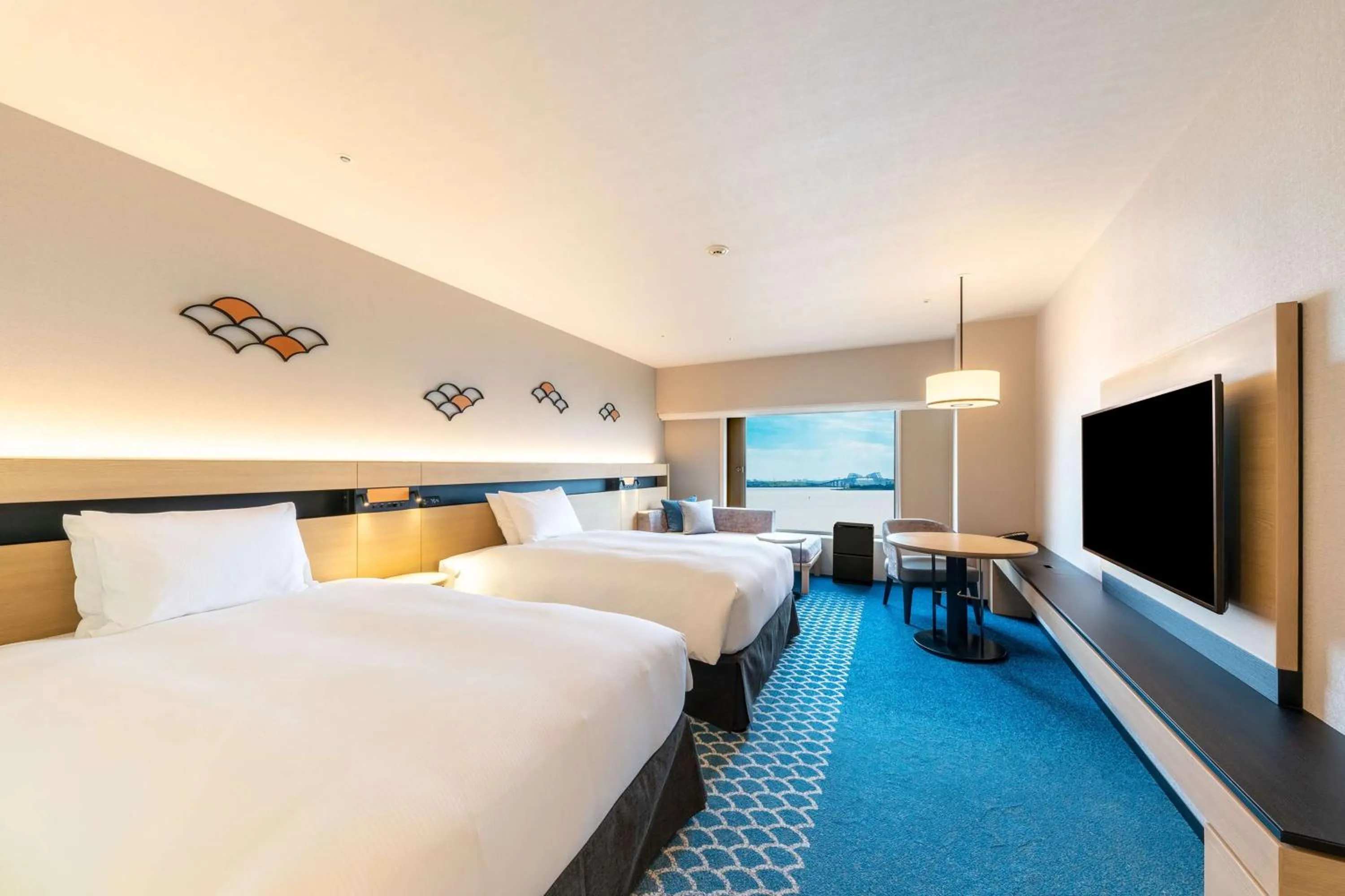 Bed in Hilton Tokyo Bay