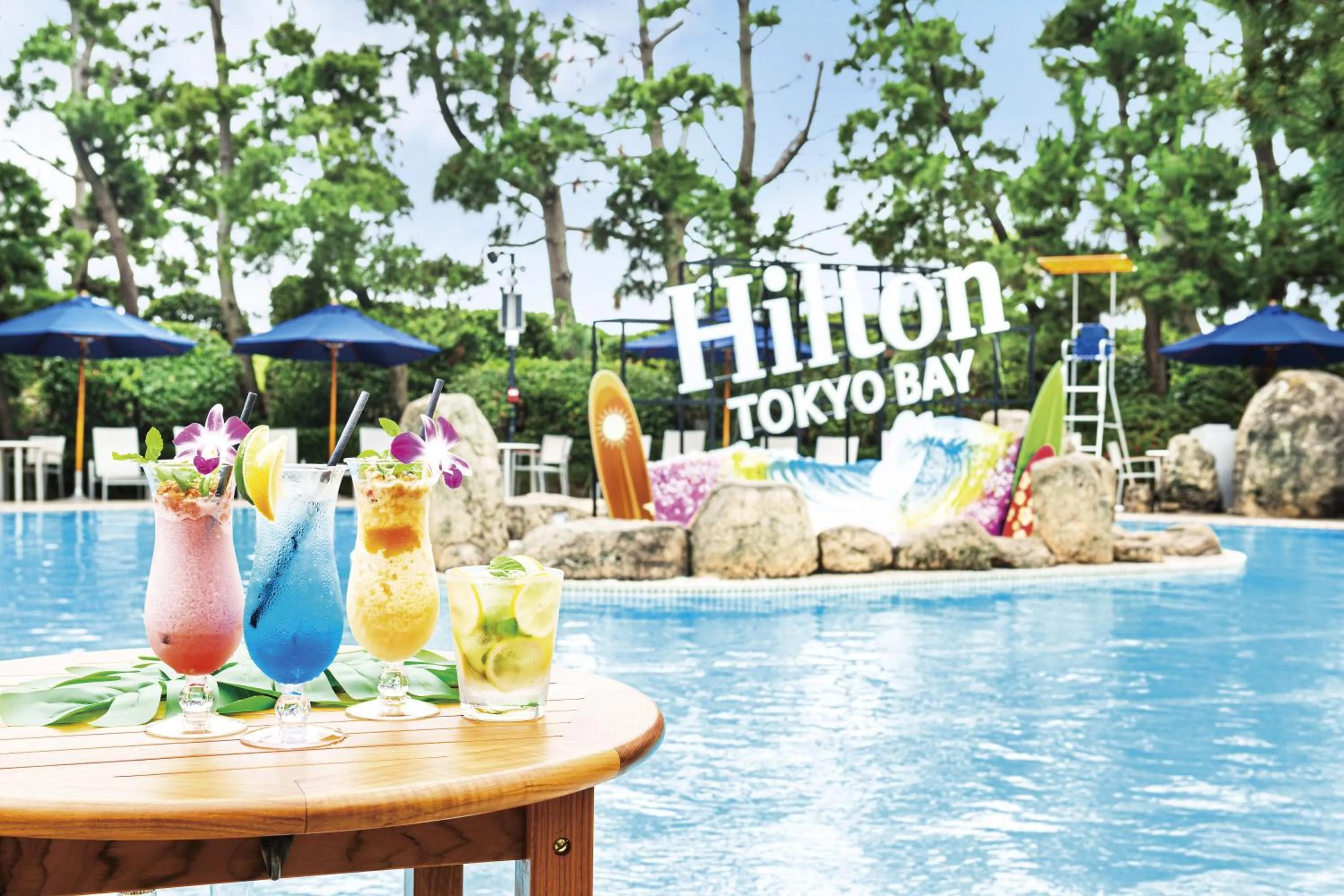 Swimming pool in Hilton Tokyo Bay
