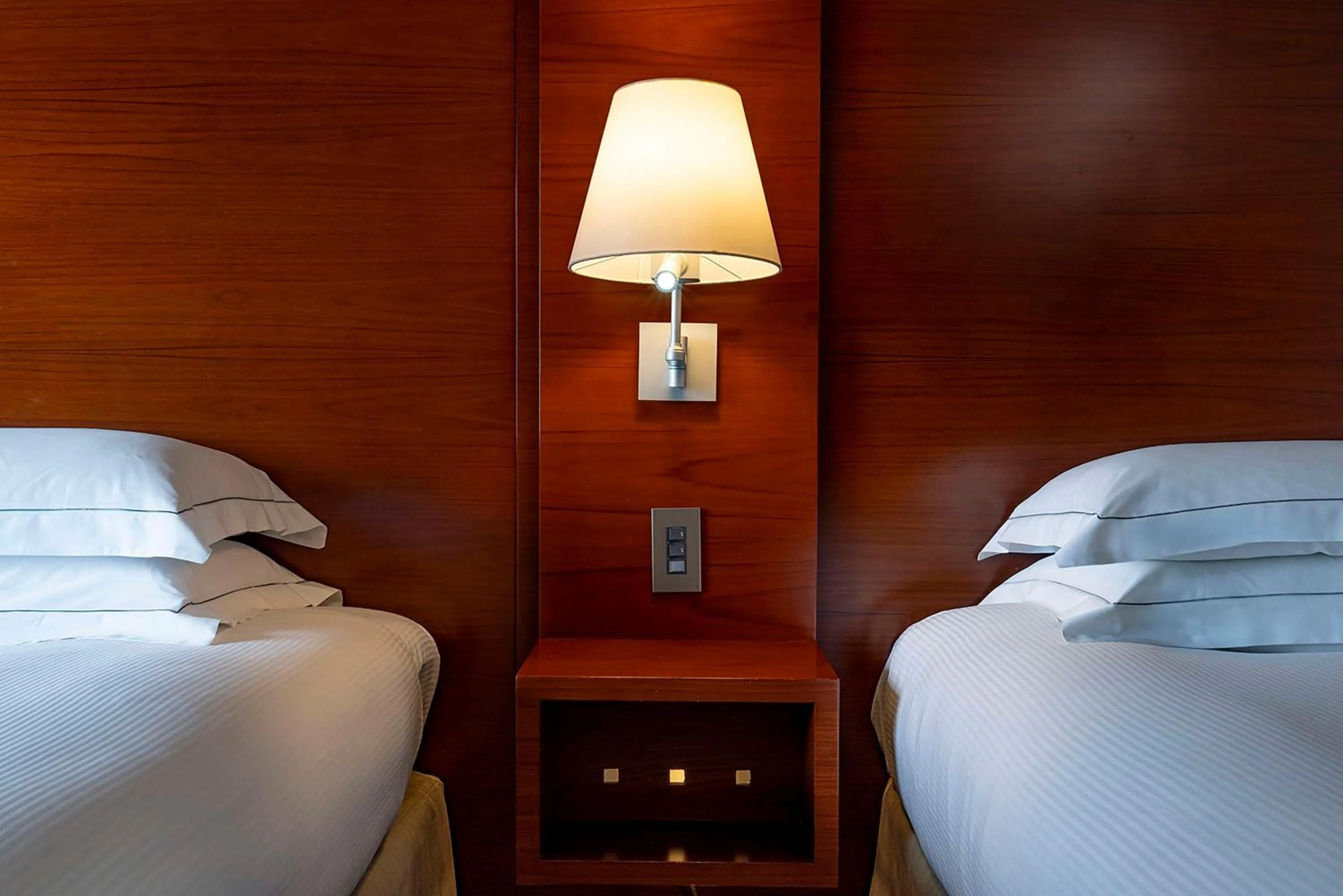 Bed in Hilton Tokyo Hotel