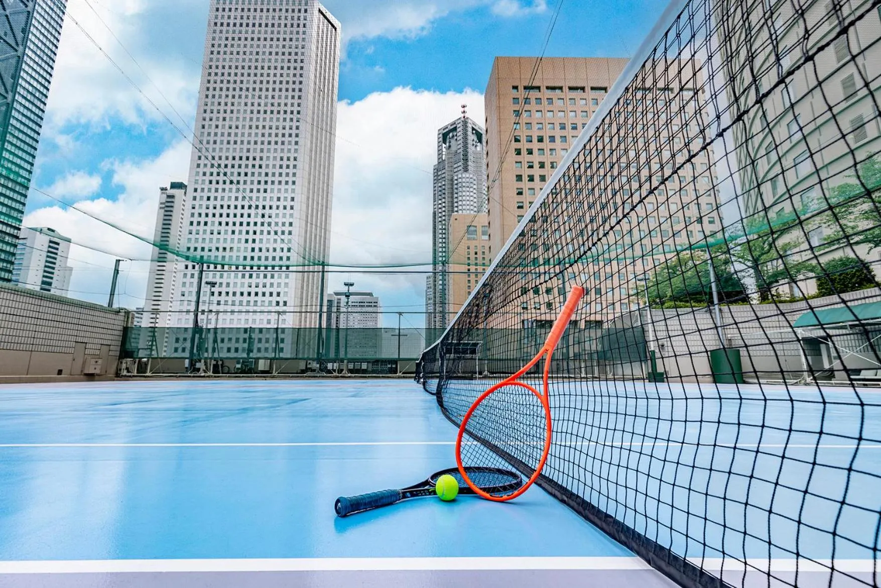 Tennis court in Hilton Tokyo Hotel