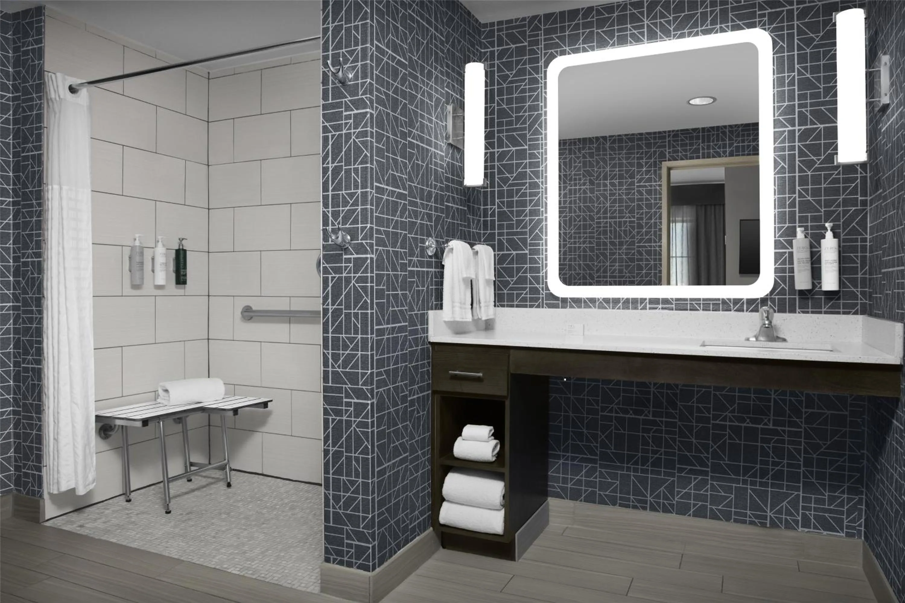 Bathroom in Homewood Suites by Hilton Metairie New Orleans