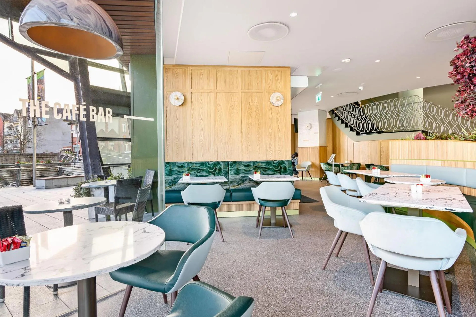 Dining area in The Glasshouse