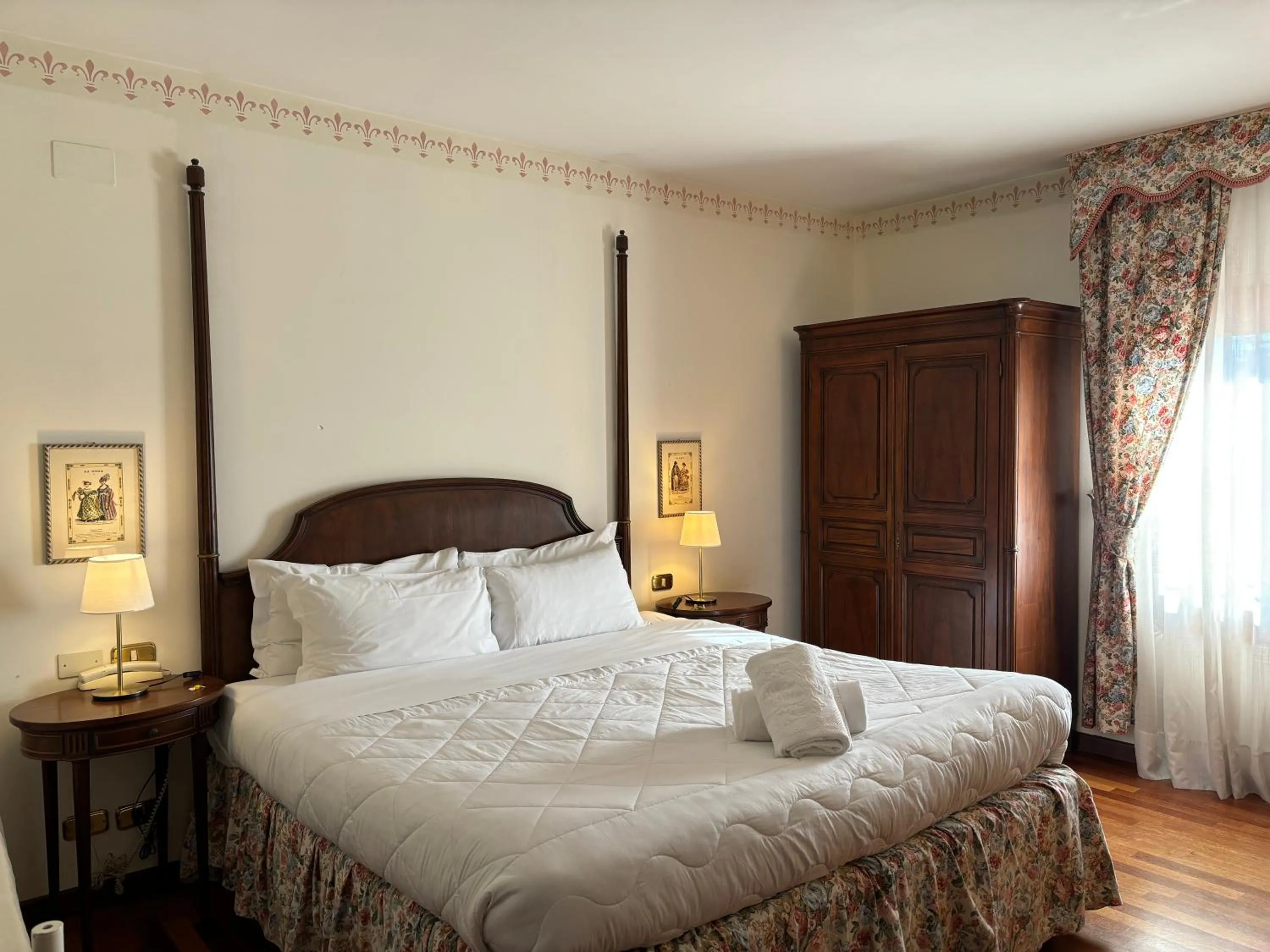 Bed in Hotel Villa Luppis