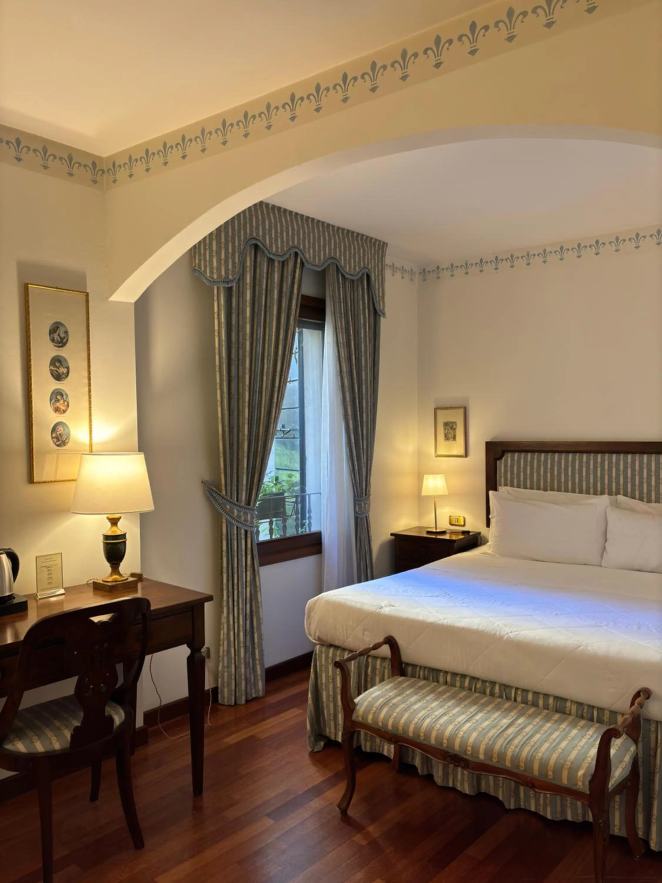 Bed in Hotel Villa Luppis