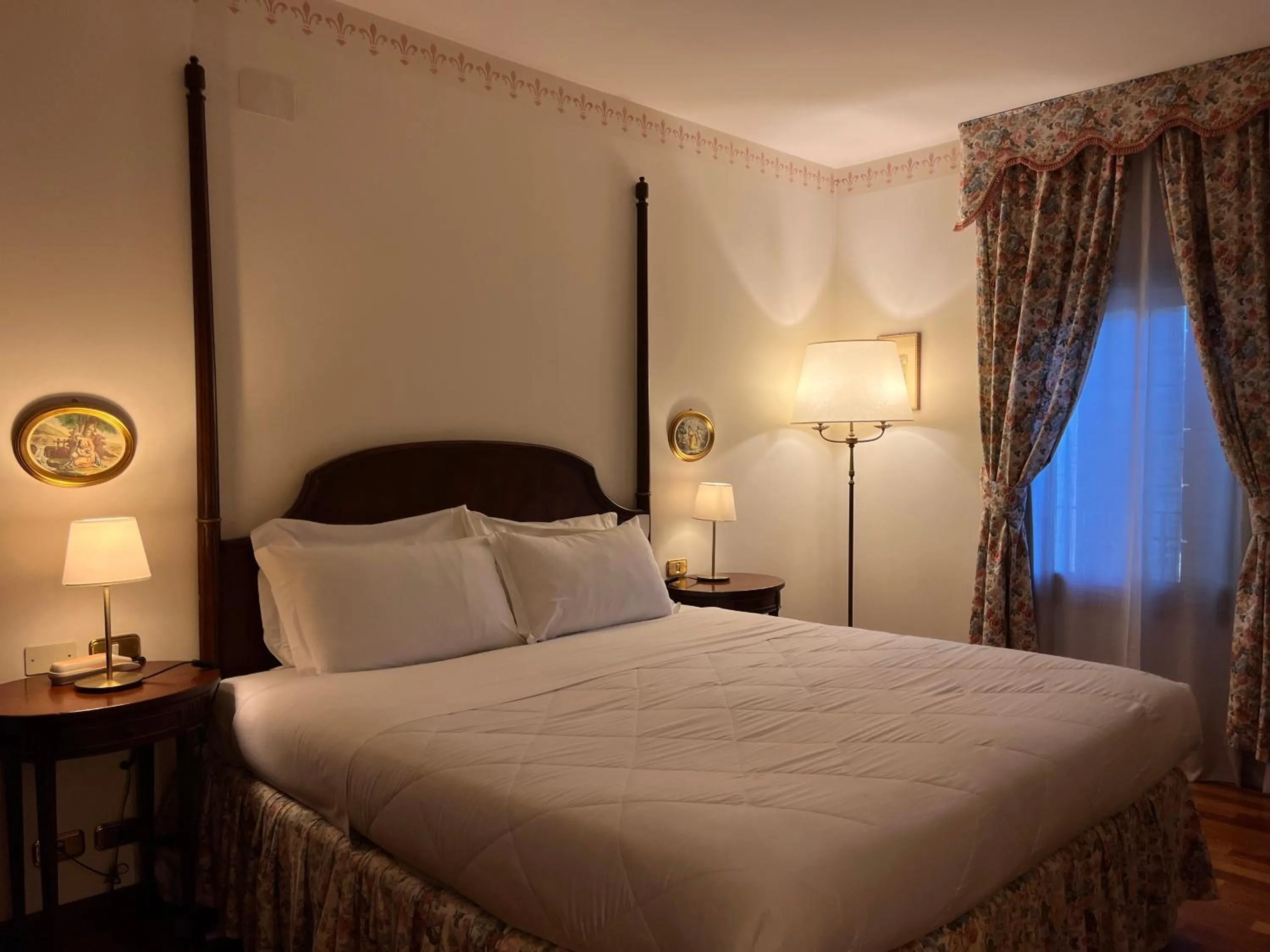 Bed in Hotel Villa Luppis