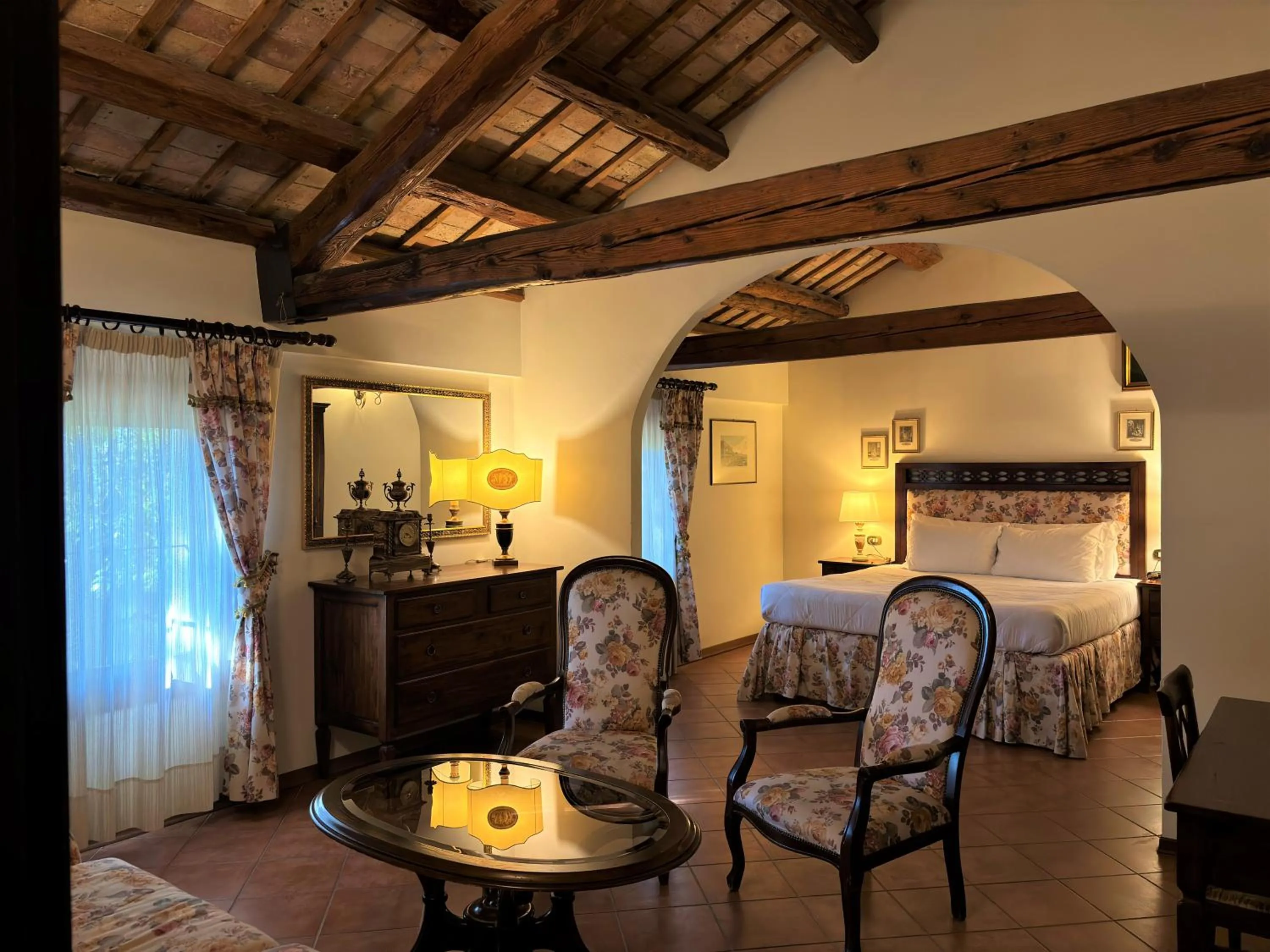 Bed in Hotel Villa Luppis