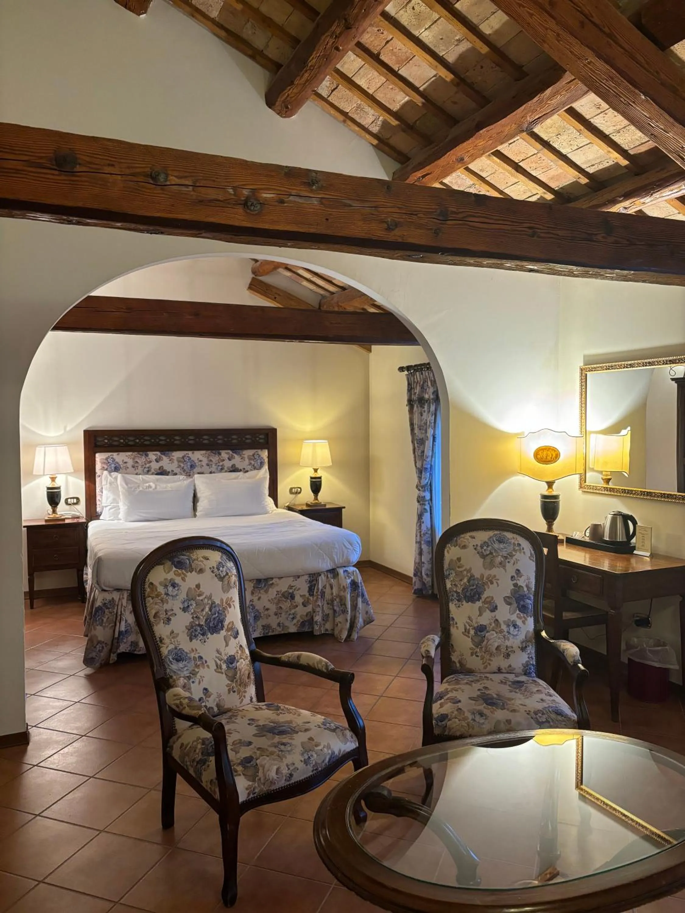 Bed in Hotel Villa Luppis